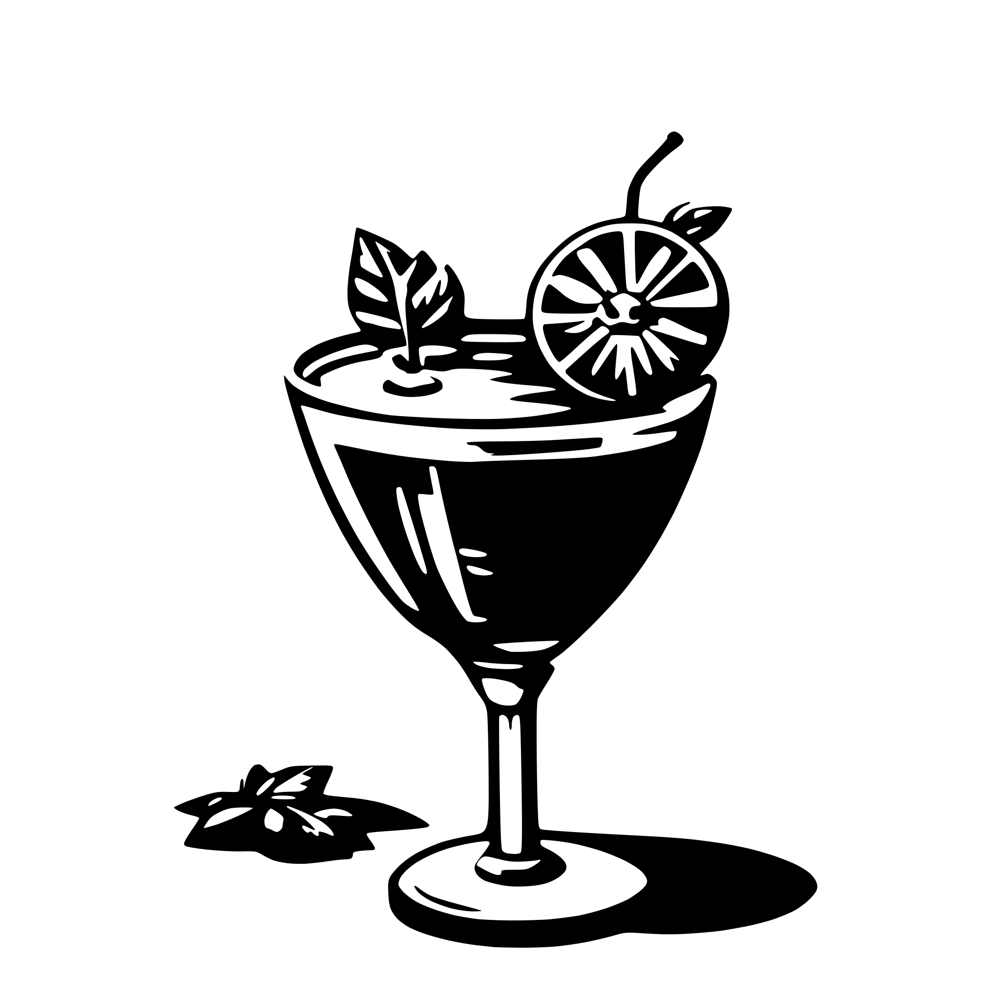AI-generated SVG of a cocktail