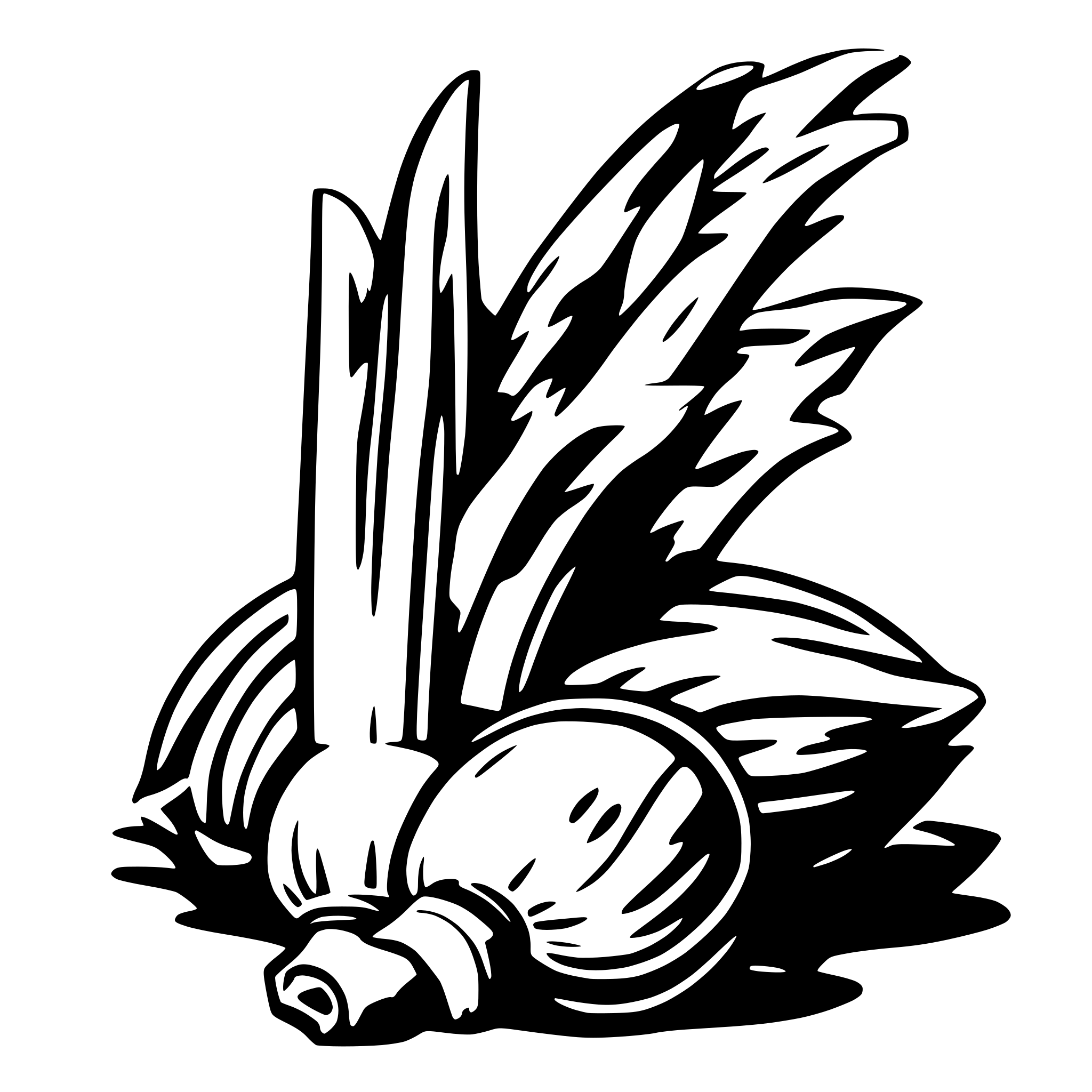 AI-generated SVG of a leek