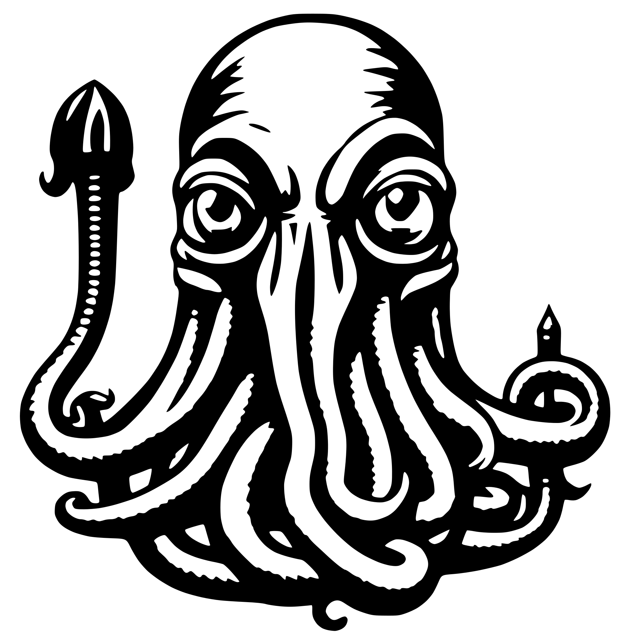 AI-generated SVG of 'cthulu'
