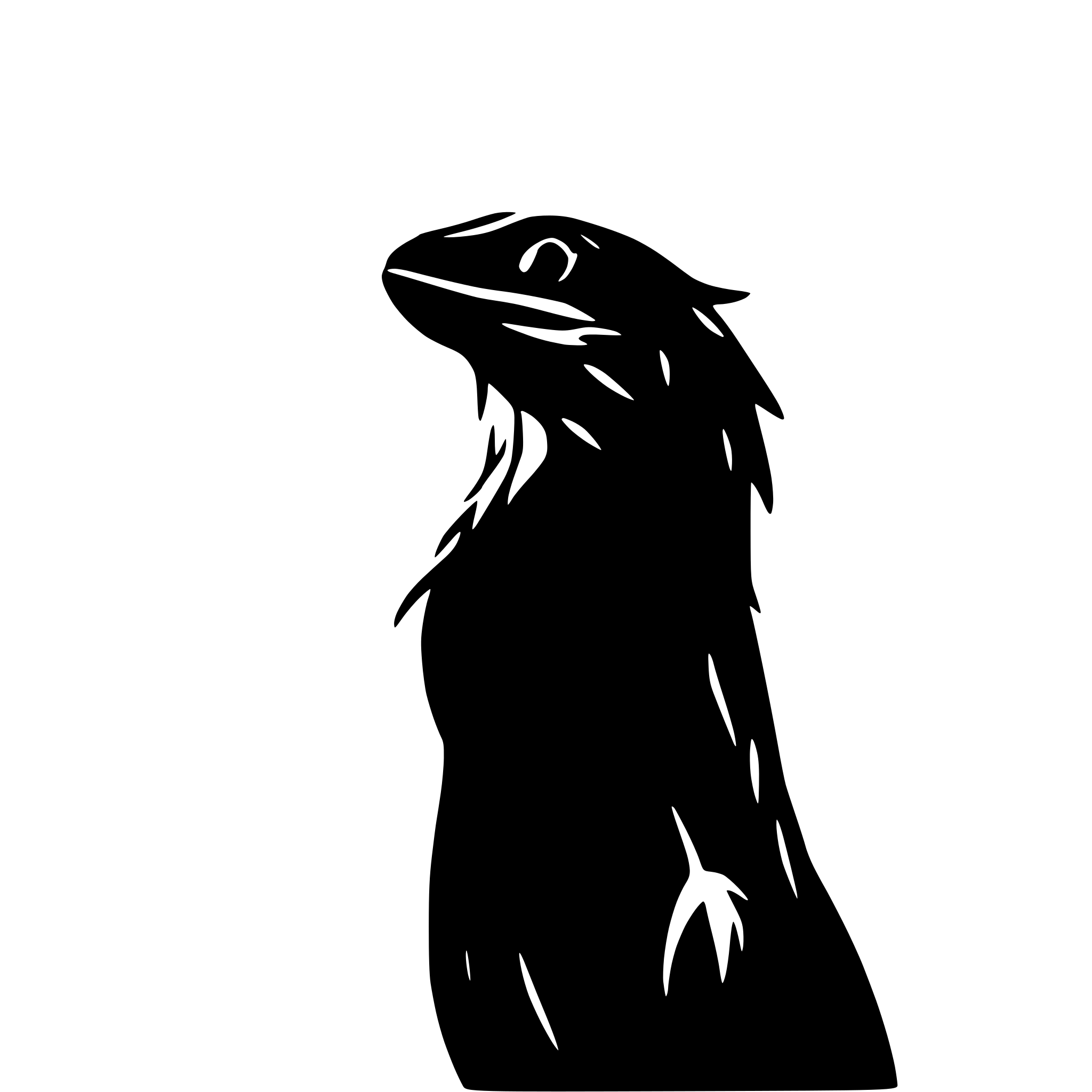 AI-generated SVG of a Bearded dragon, head,