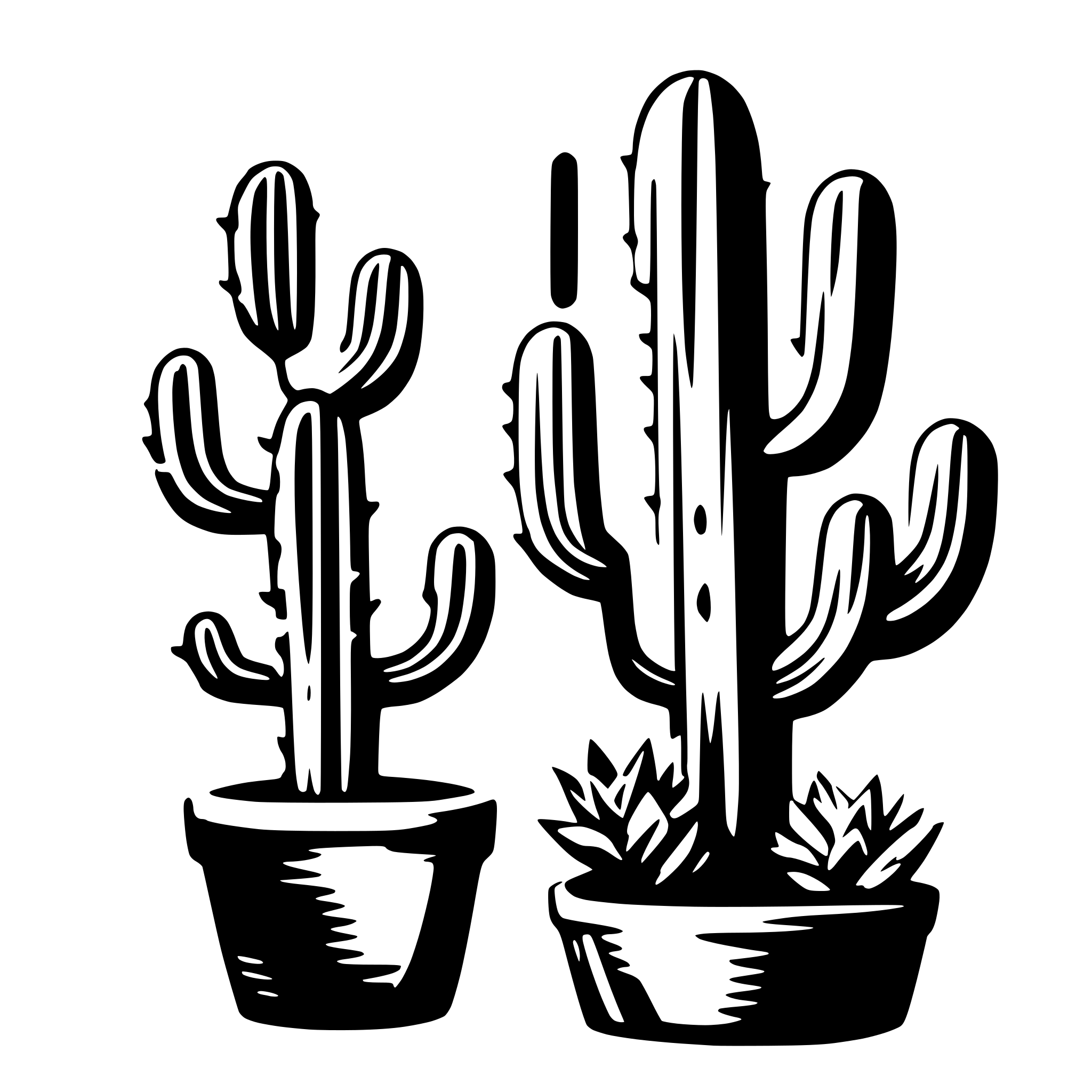 AI-generated SVG of a cactus