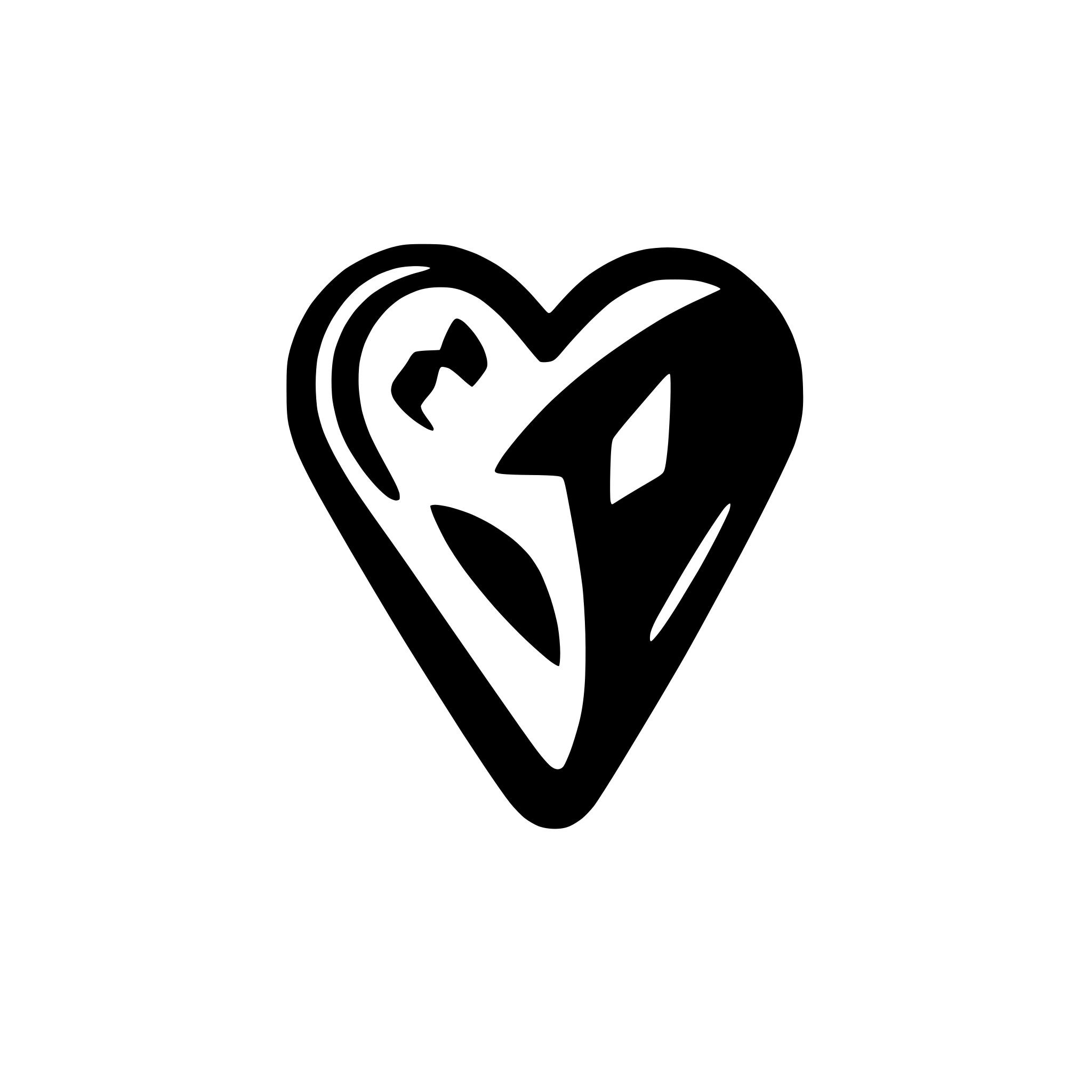 AI-generated SVG of 'heart outline'