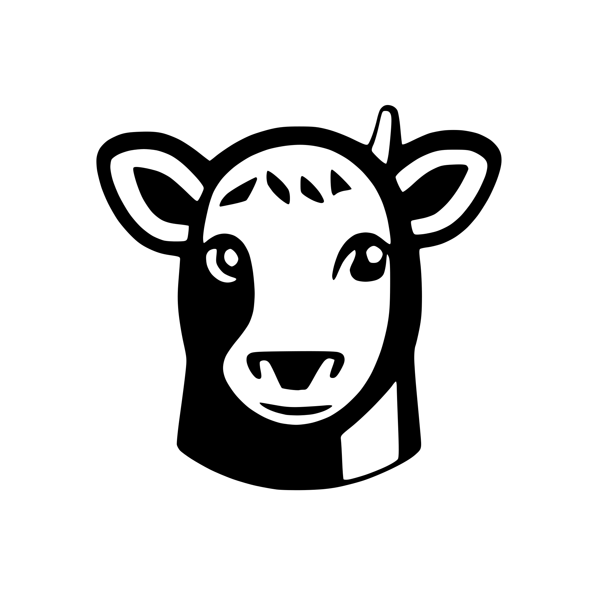 AI-generated SVG of a cow