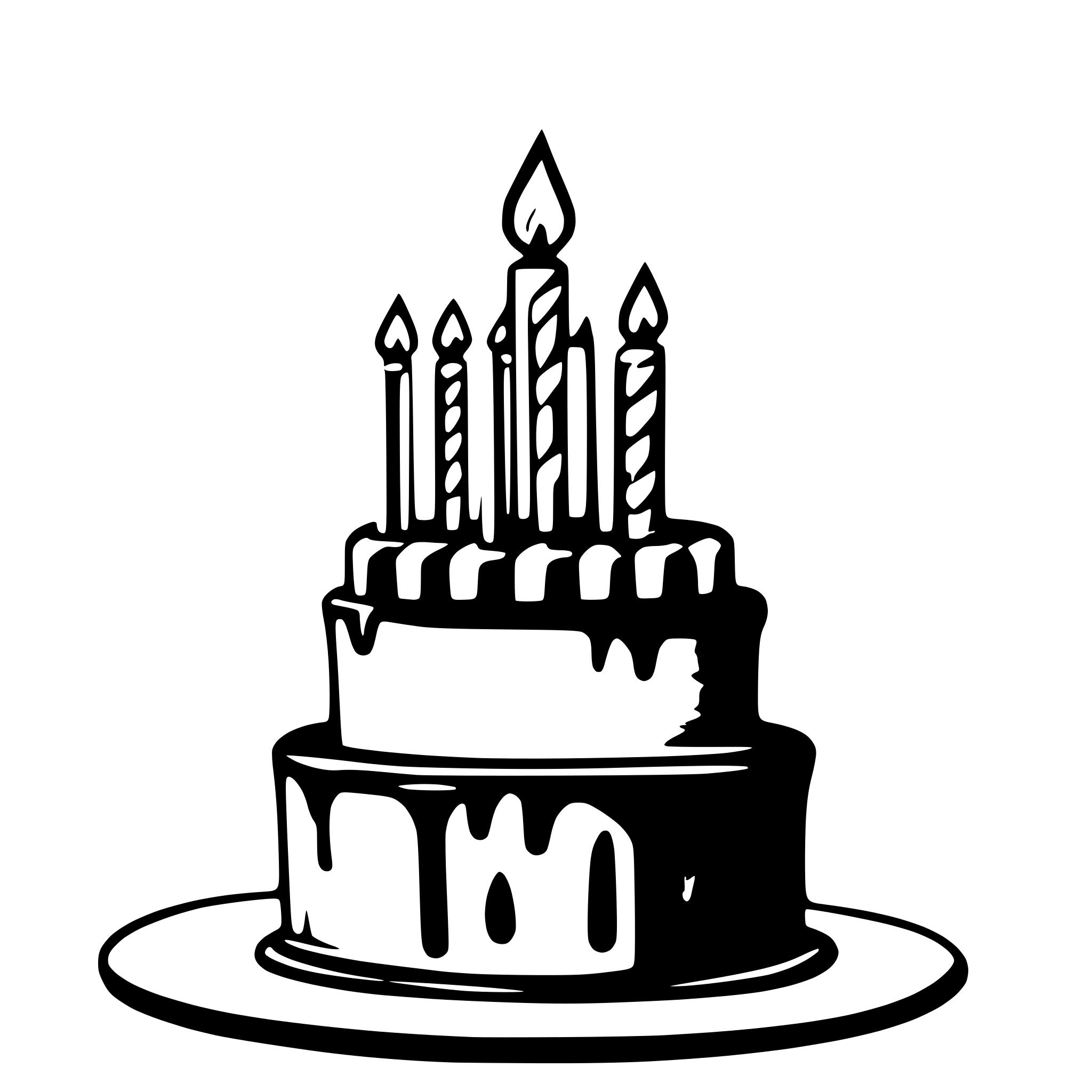 AI-generated SVG of a happy birthday