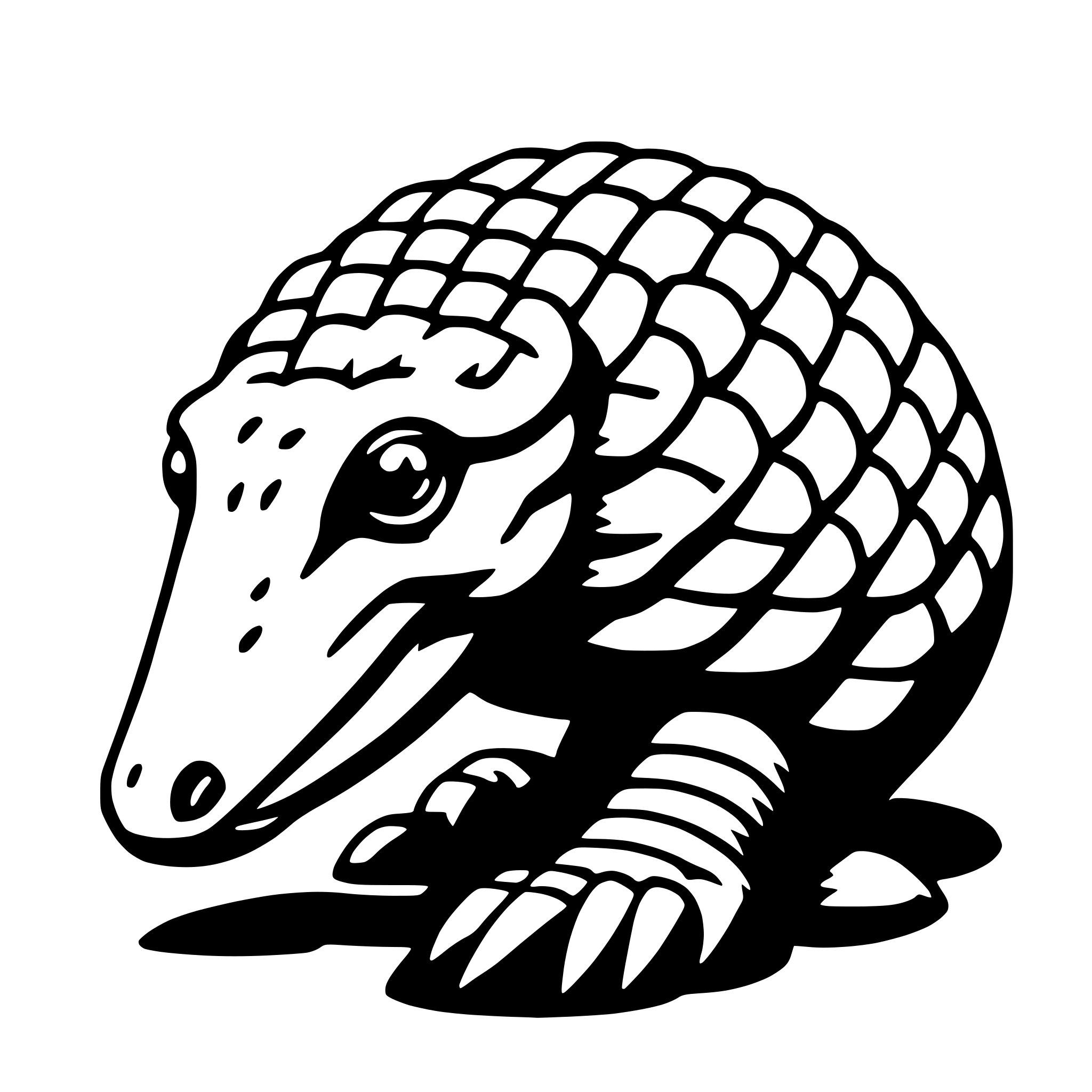 AI-generated SVG of 'pangolin'