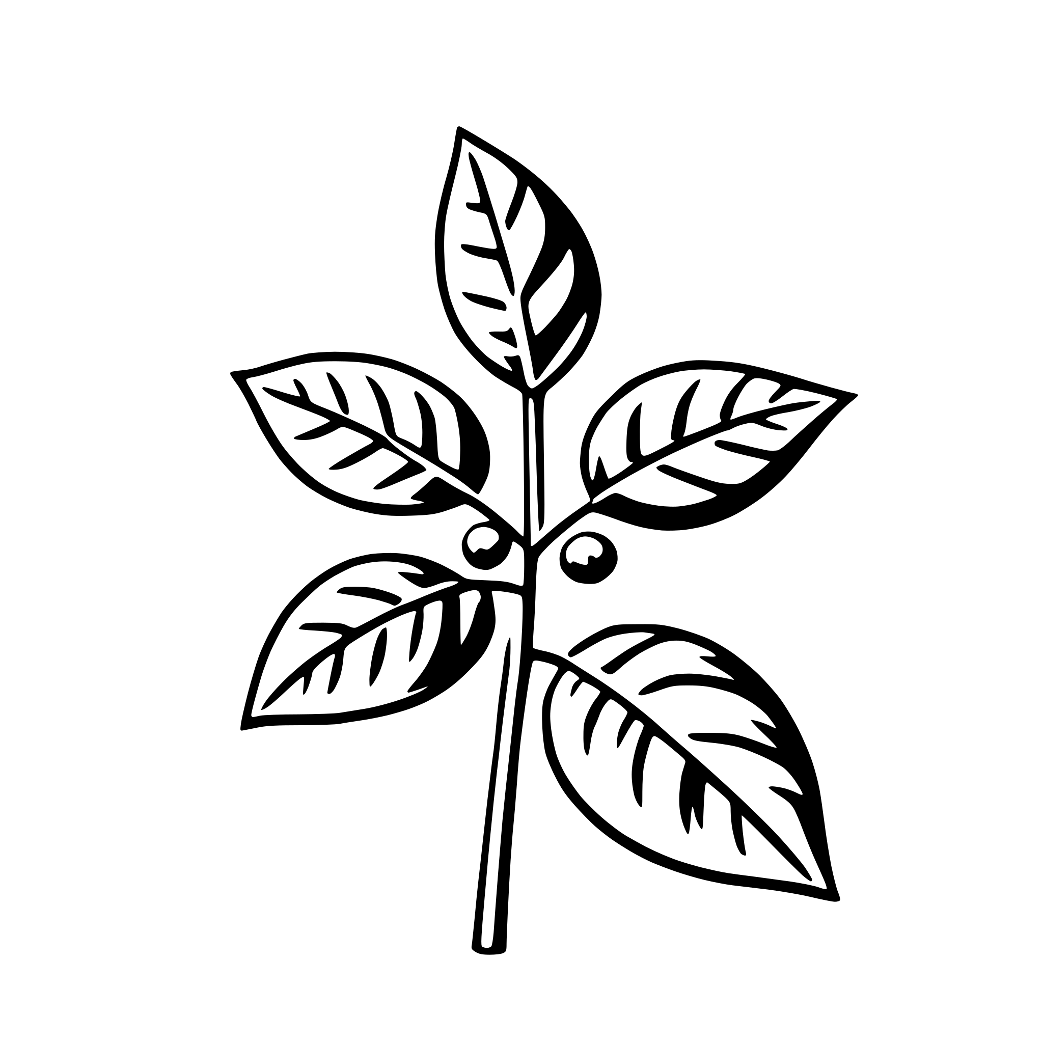 AI-generated SVG of a holly