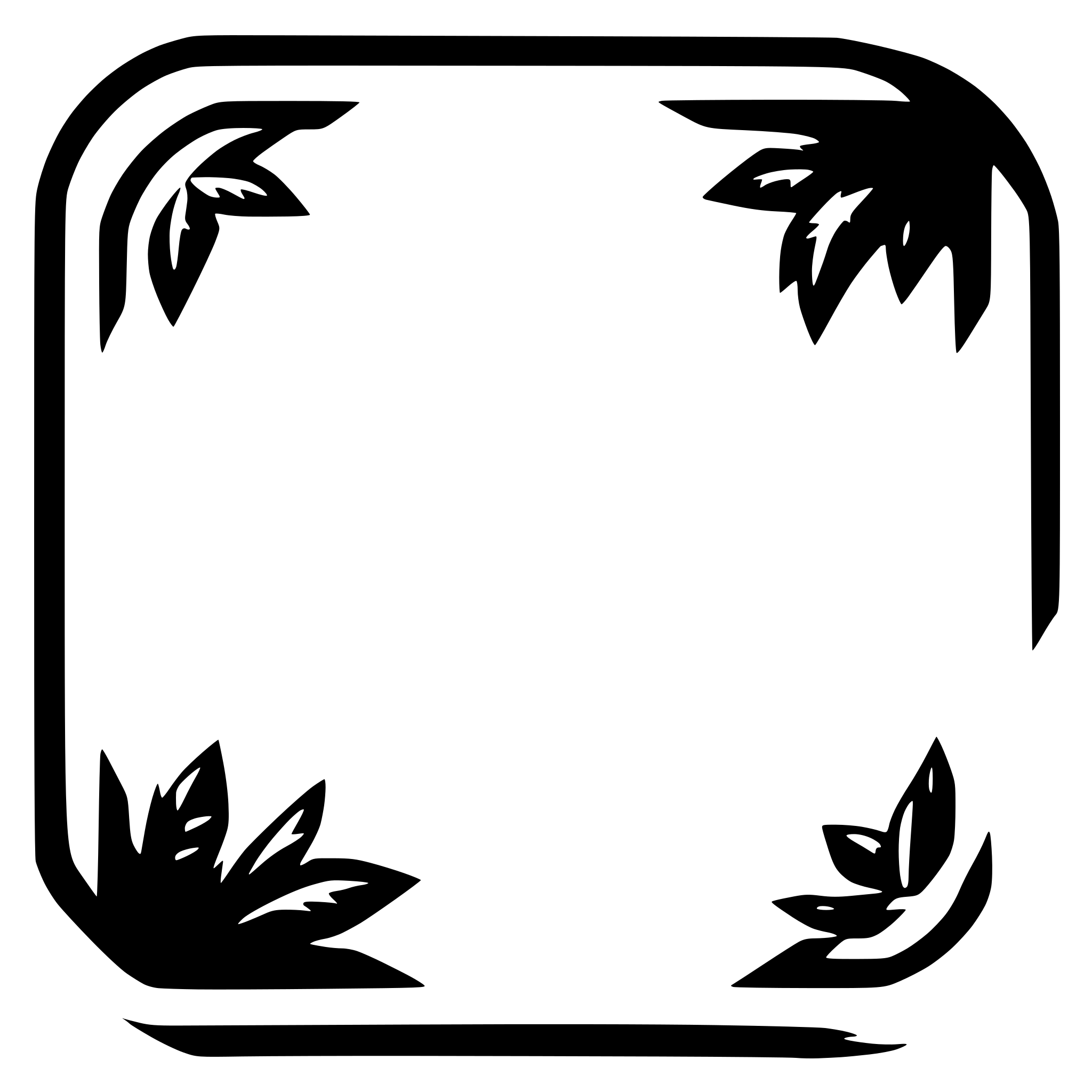AI-generated SVG of a Square frame for a single UI element for a game
