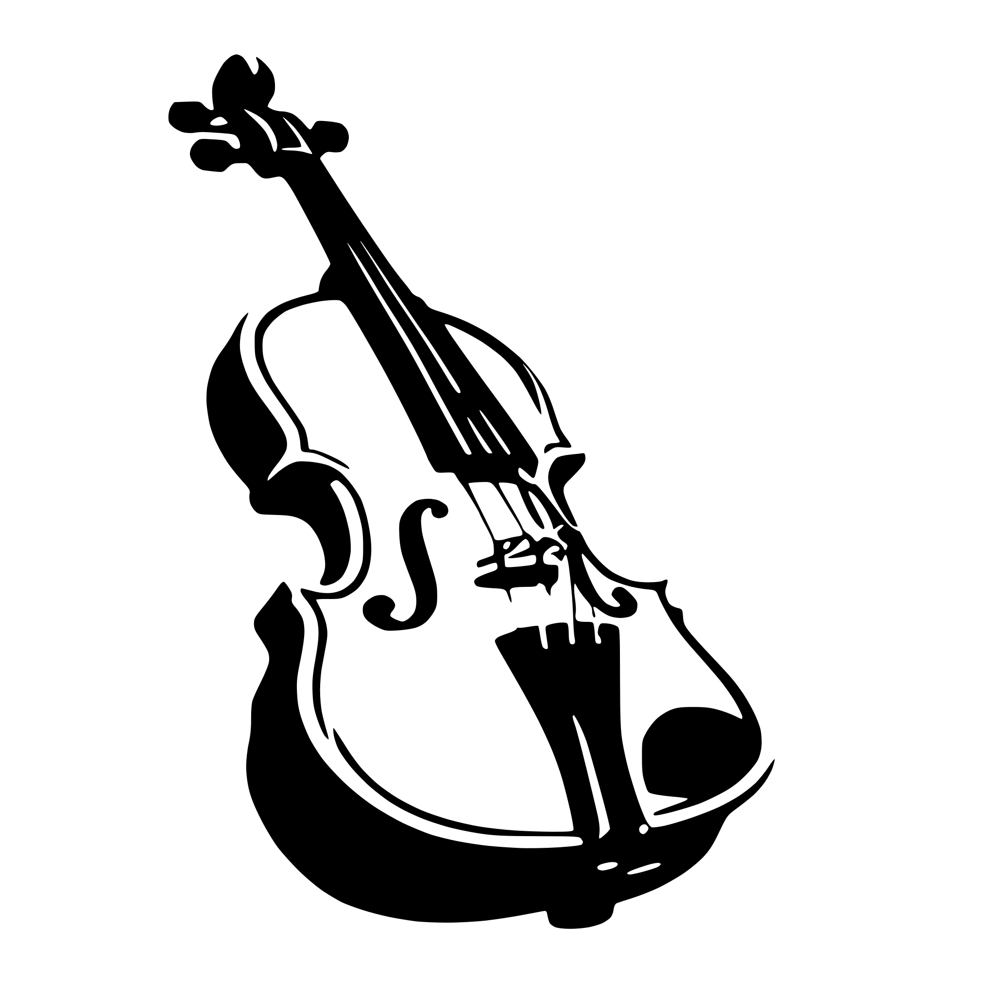 AI-generated SVG of 'wooden violin'