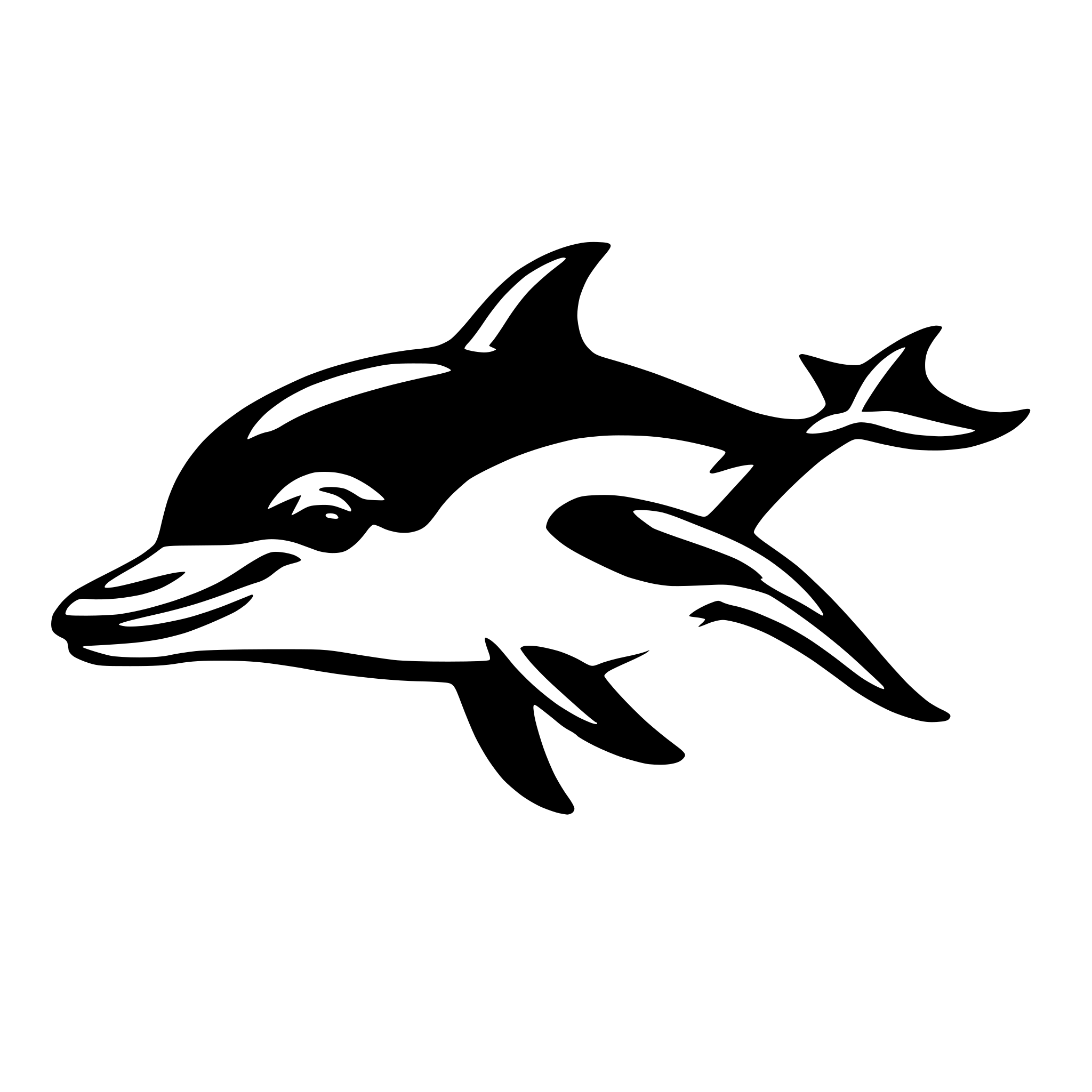 AI-generated SVG of a dolphin
