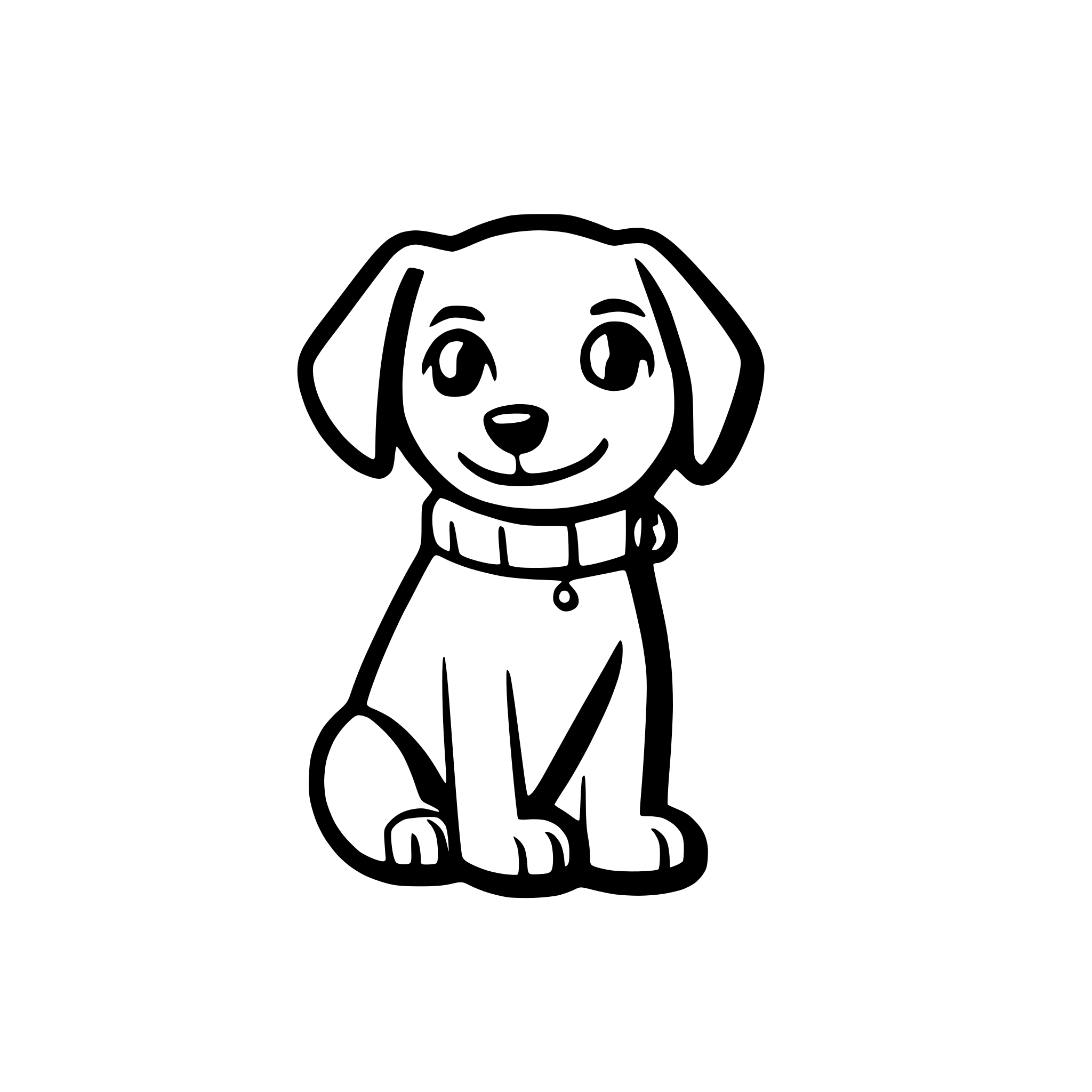 AI-generated SVG of a dog