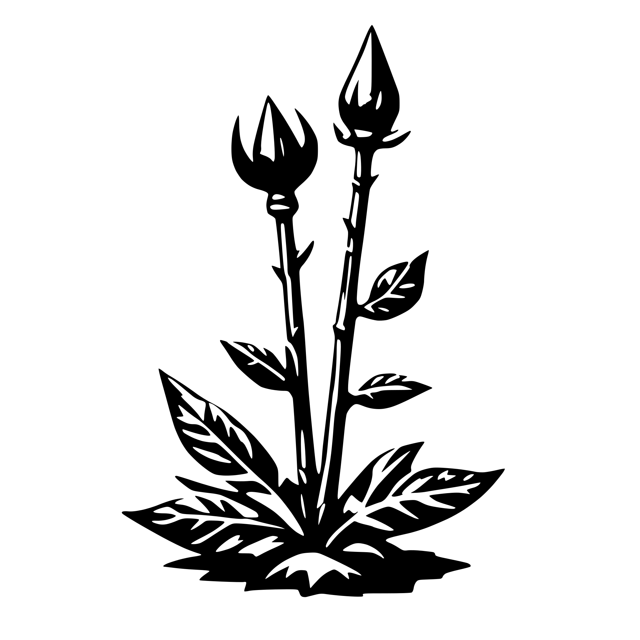 AI-generated SVG of 'thorn'