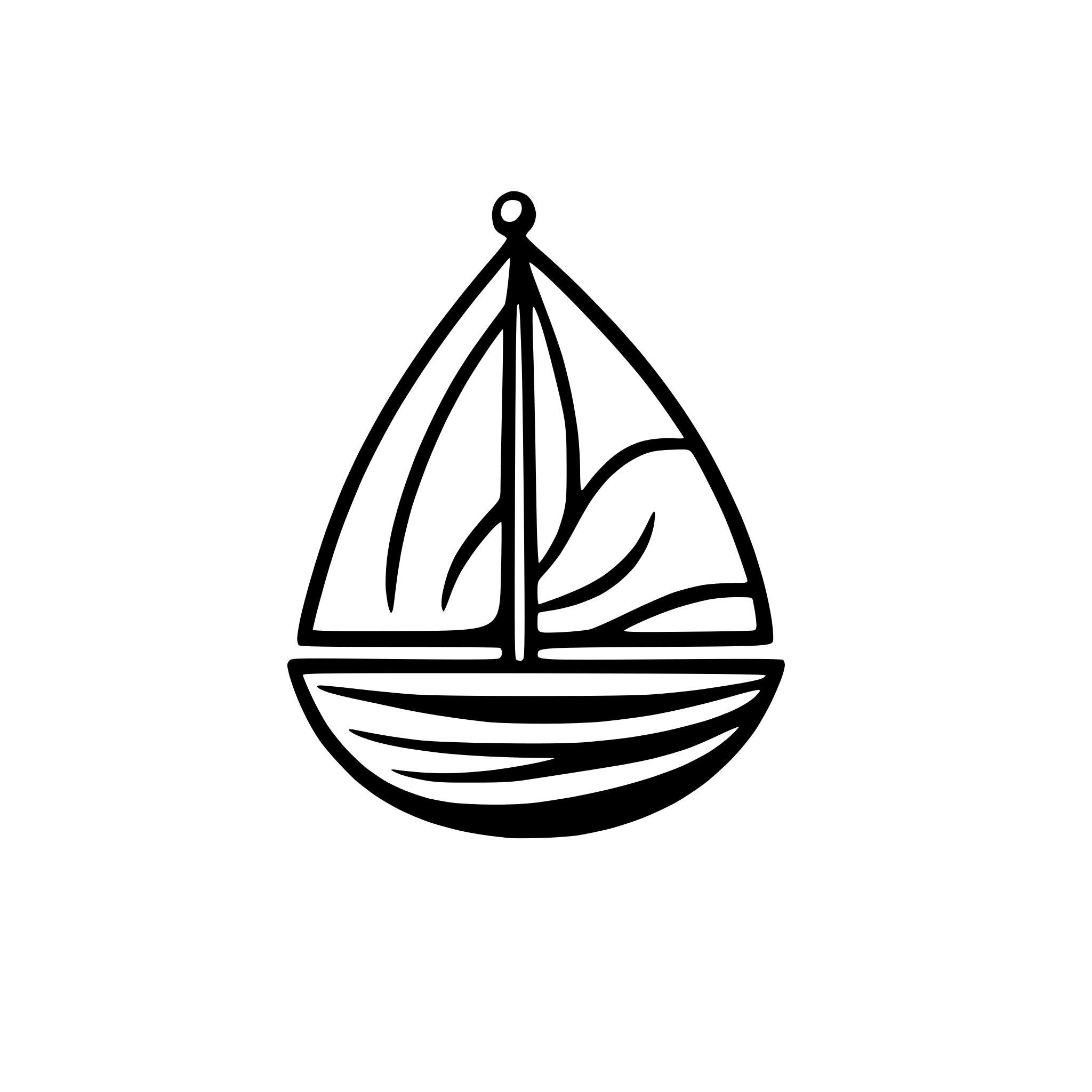 AI-generated SVG of 'minimalist sailboat with waves'