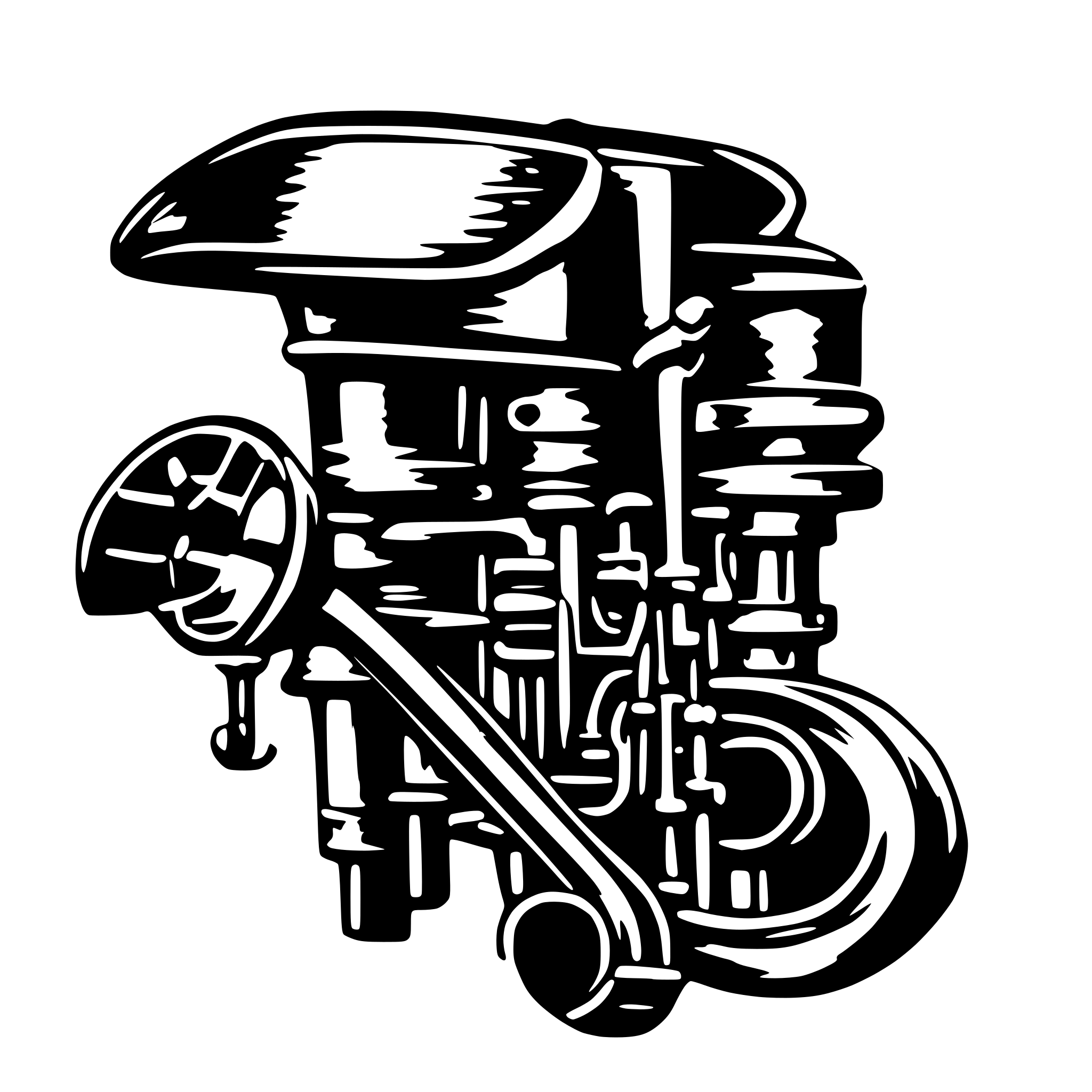 AI-generated SVG of a brass band