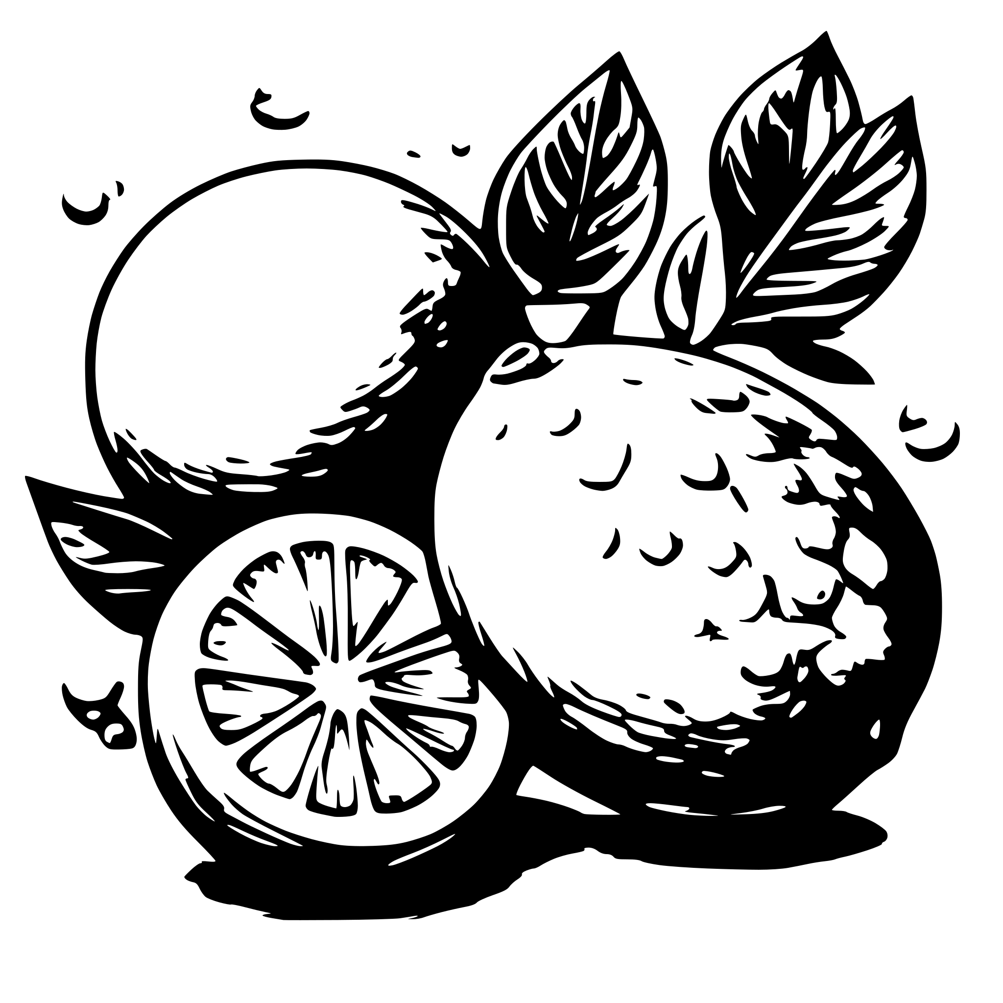AI-generated SVG of a lemon