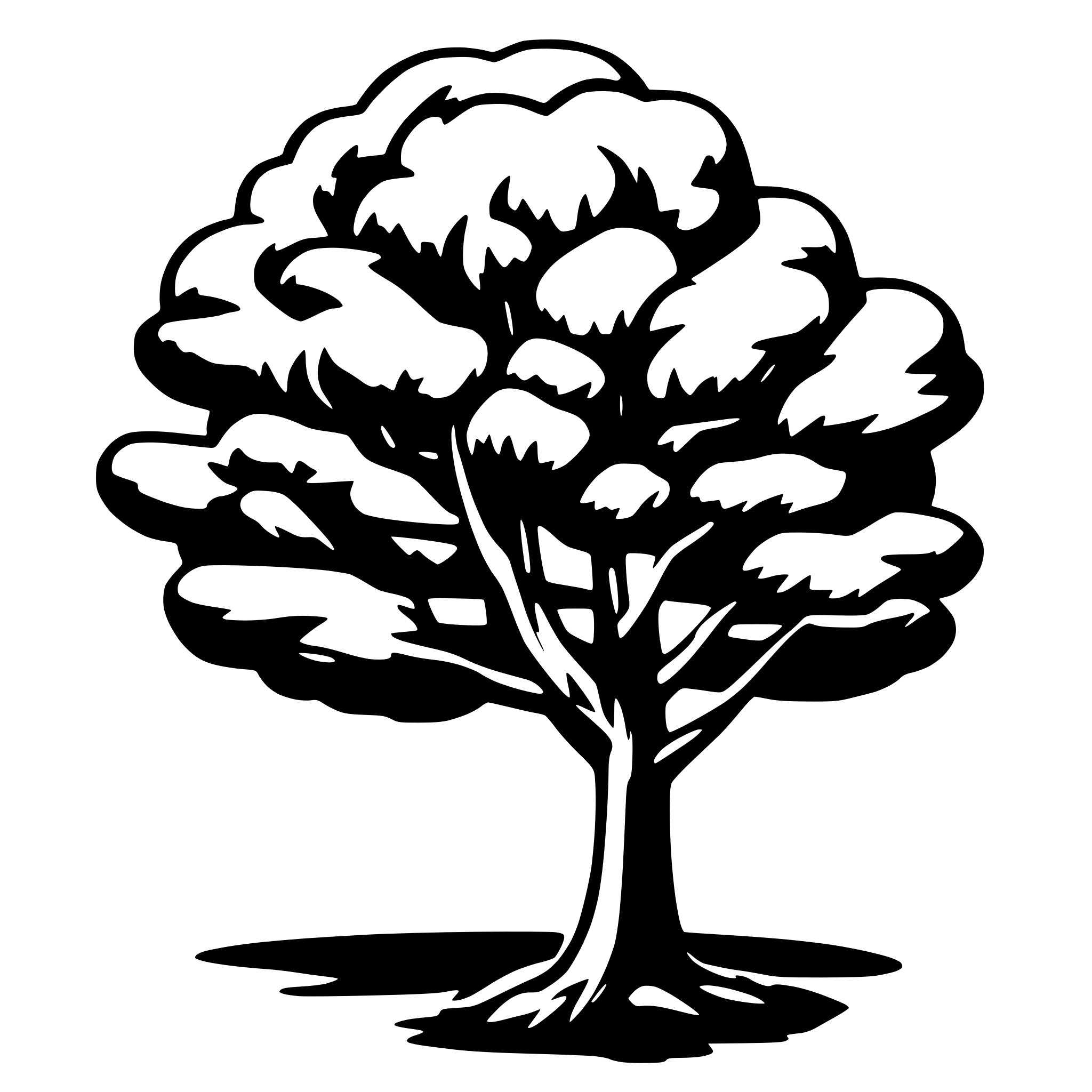 AI-generated SVG of a tree