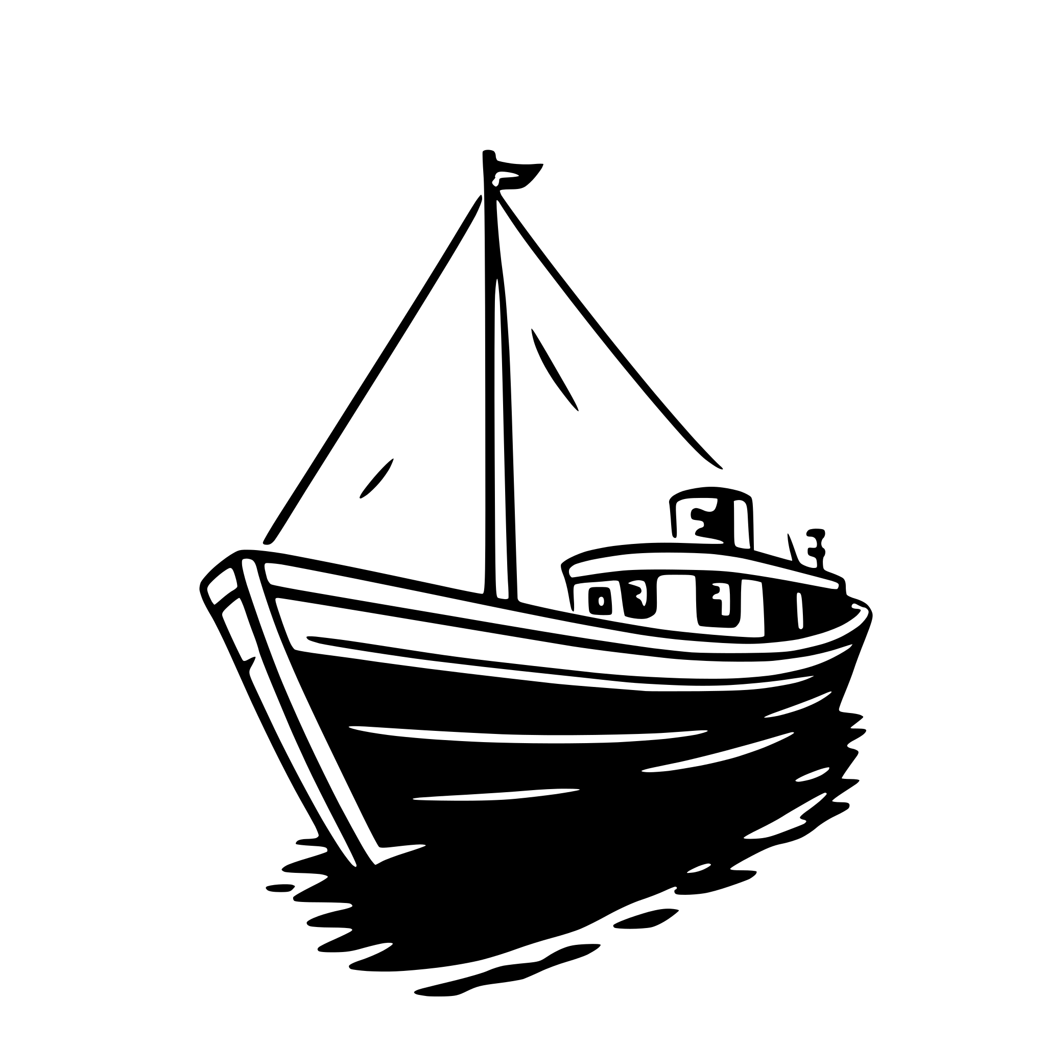 AI-generated SVG of 'boat'