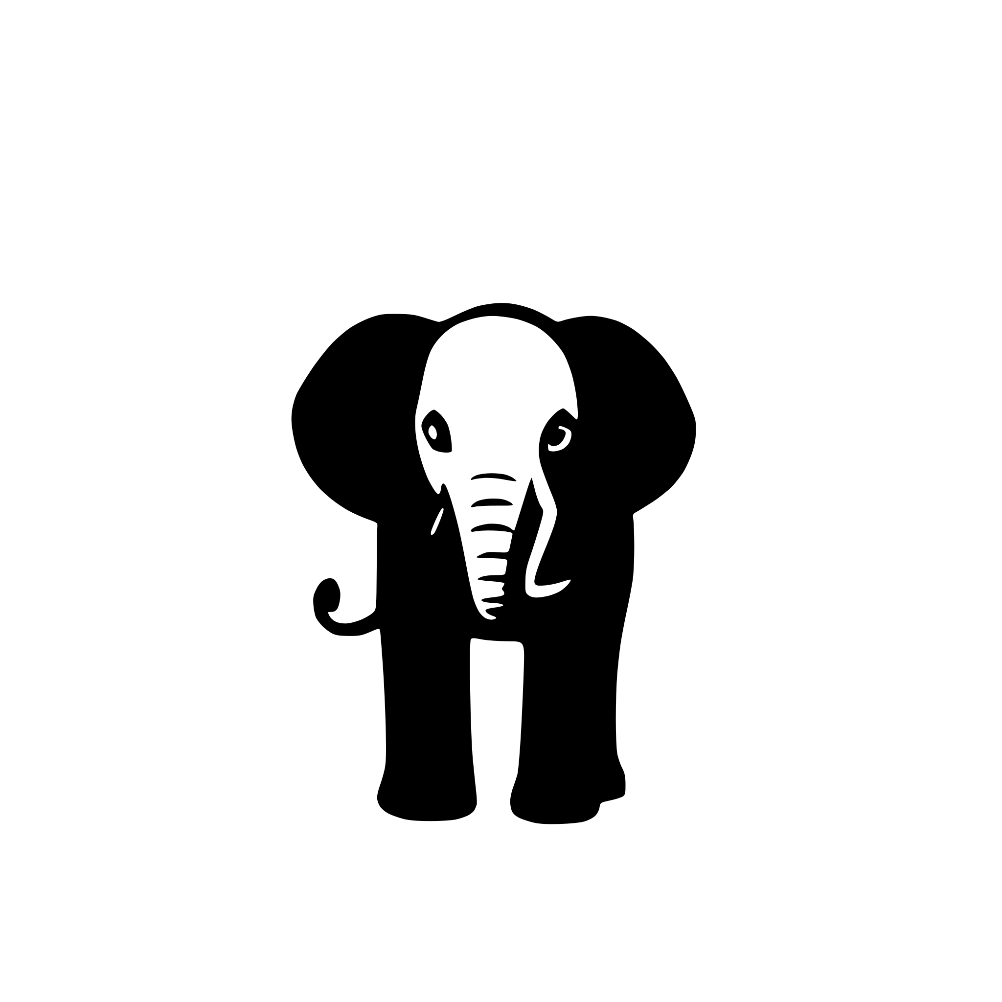 AI-generated SVG of a elephant