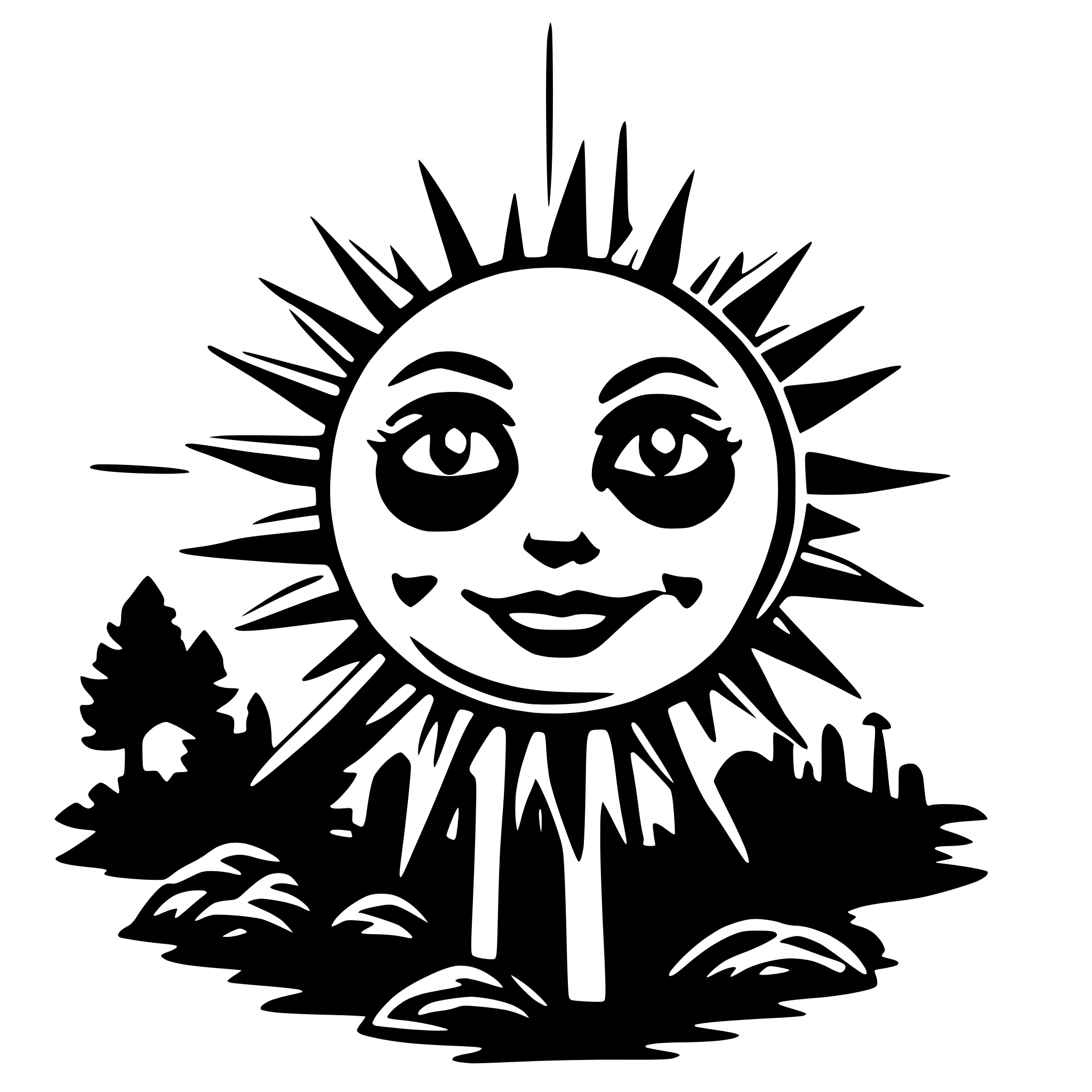 AI-generated SVG of 'sun electric'