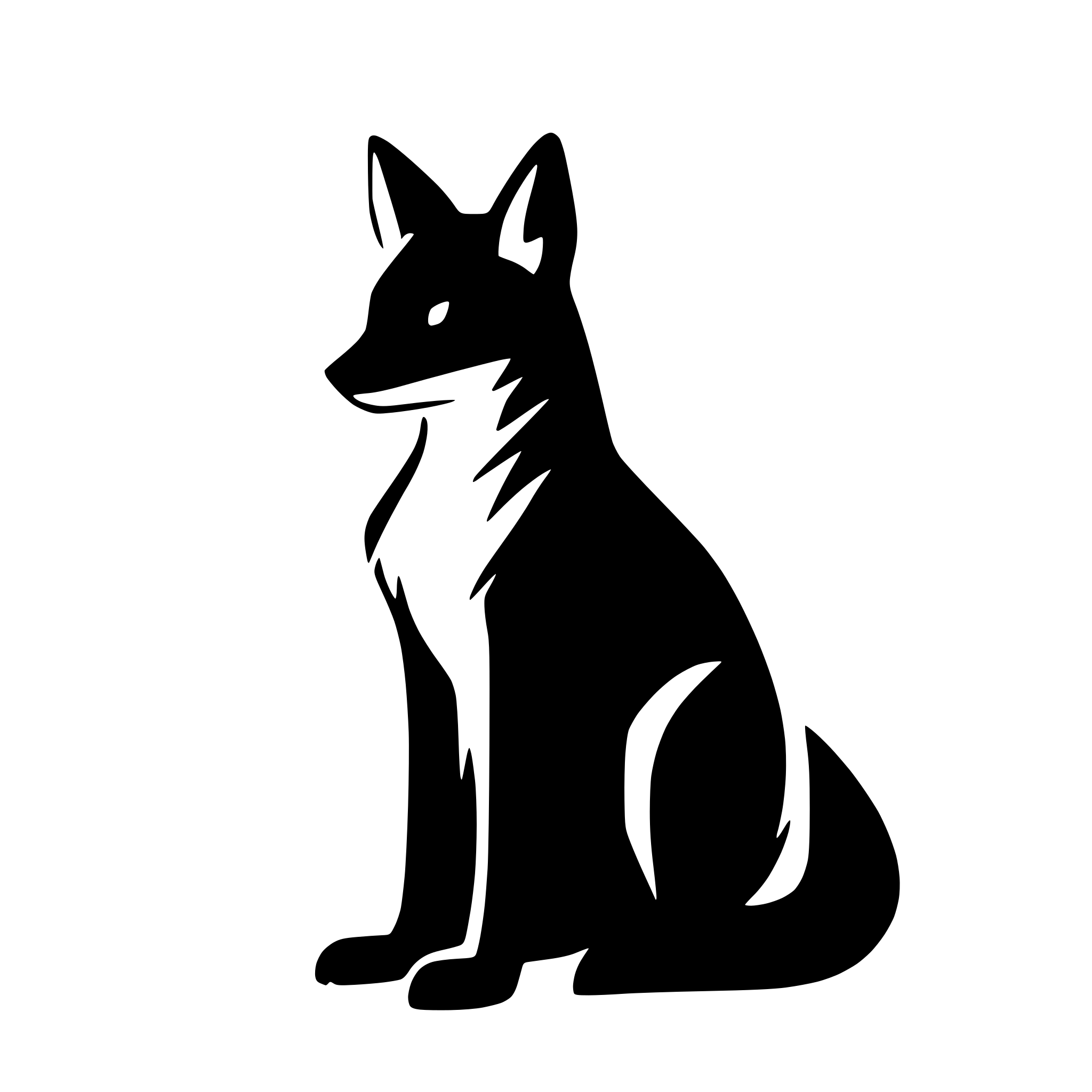 AI-generated SVG of 'fox'
