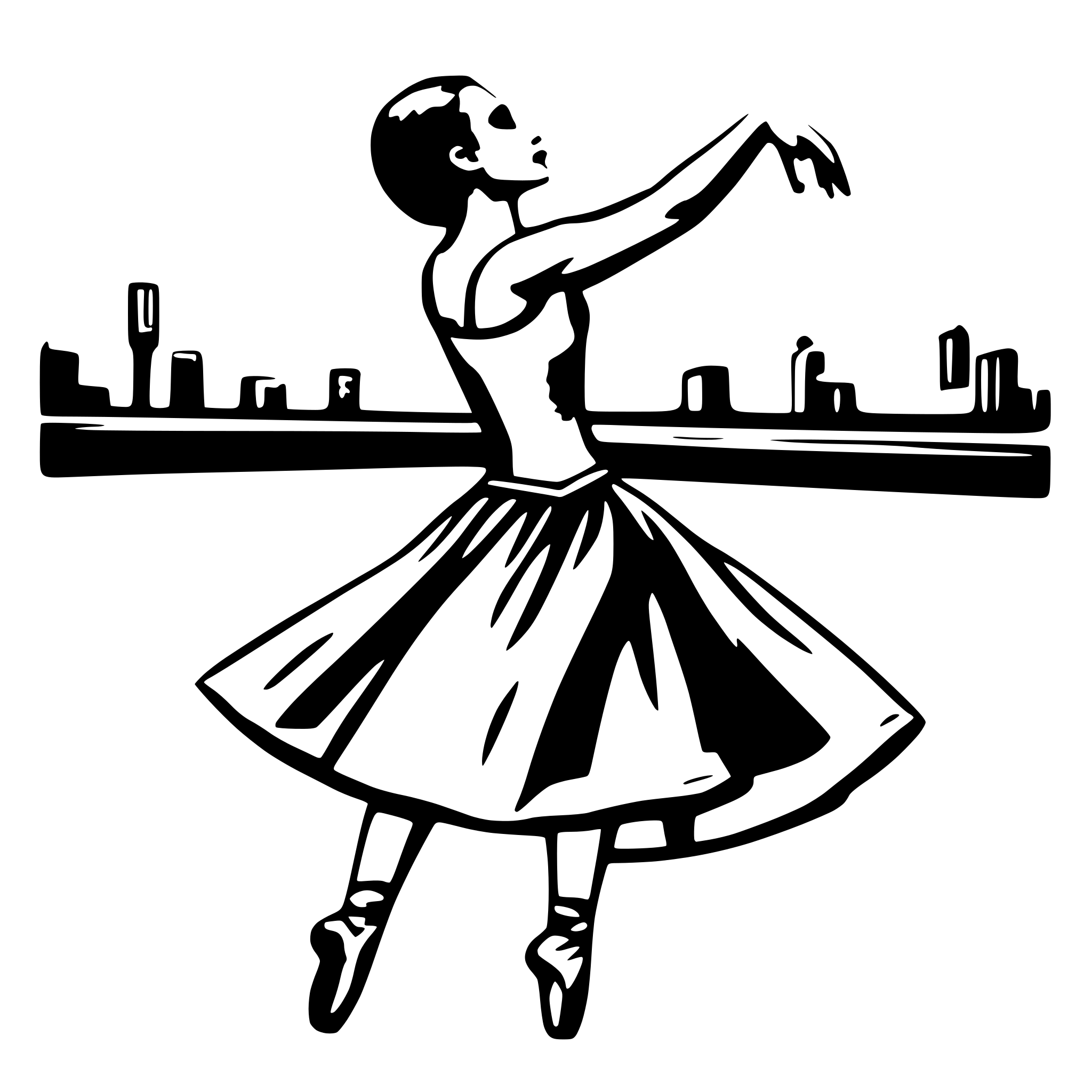 AI-generated SVG of 'ballet photography'
