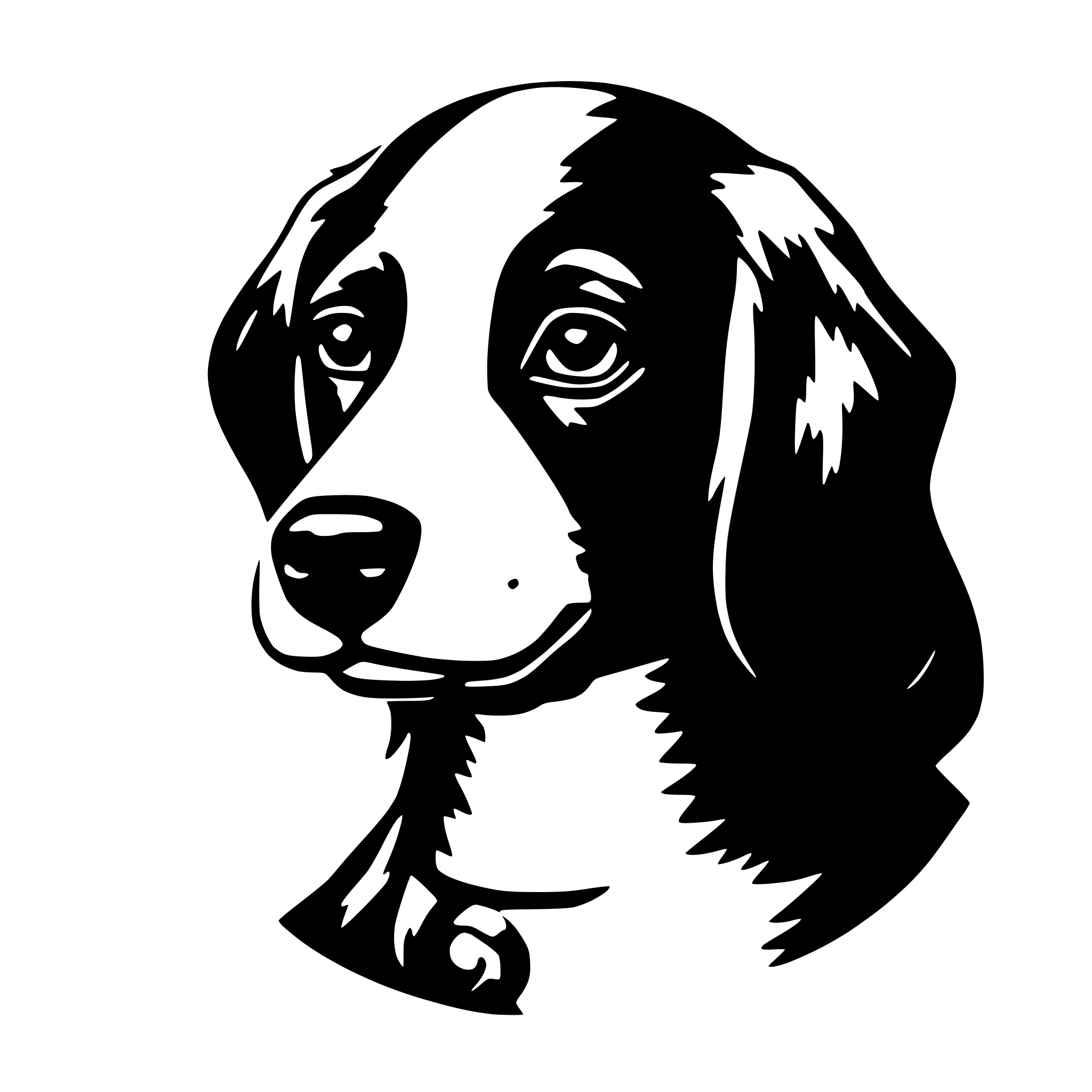 AI-generated SVG of a dog