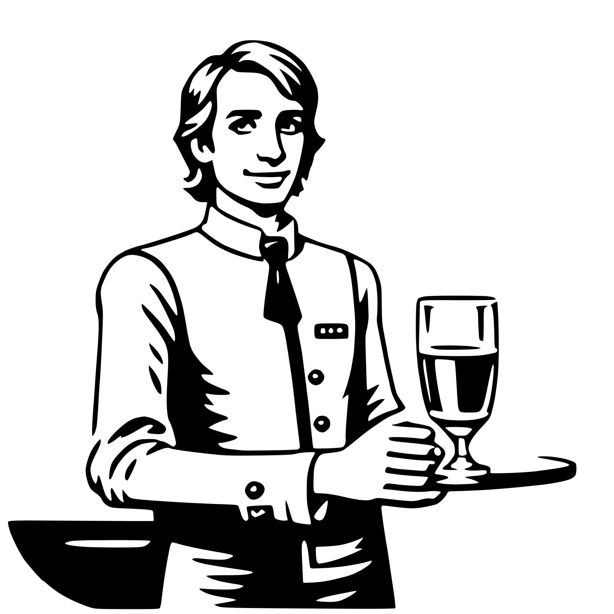 AI-generated SVG of 'barman'