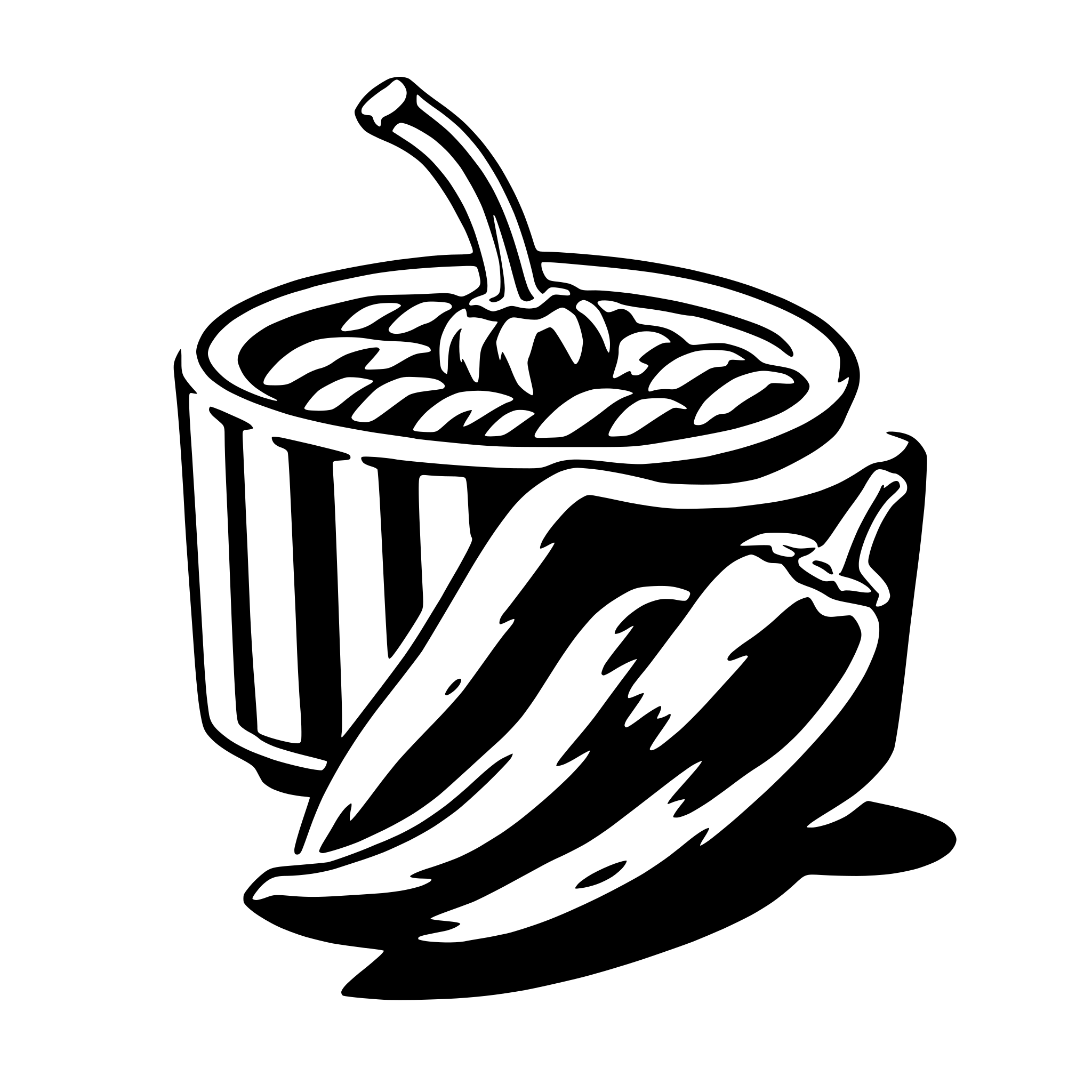 AI-generated SVG of 'chili'