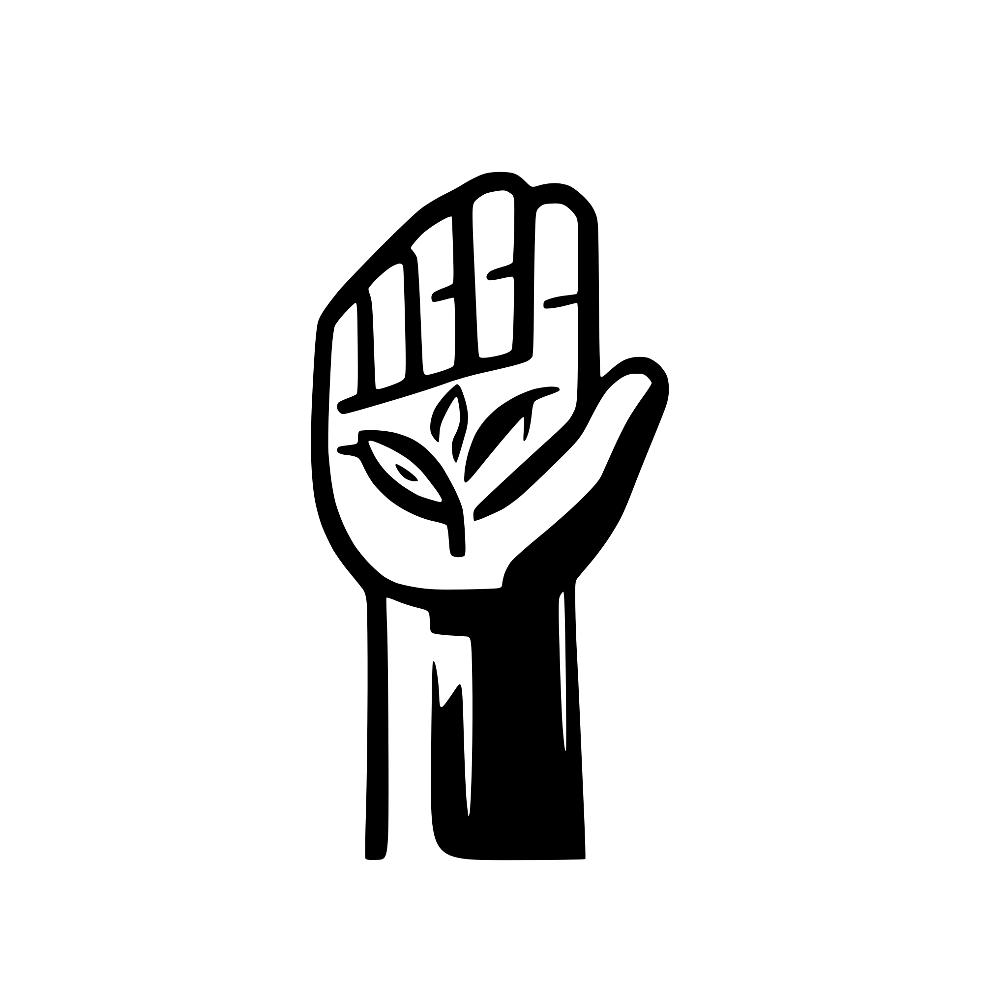 AI-generated SVG of a peace in protest