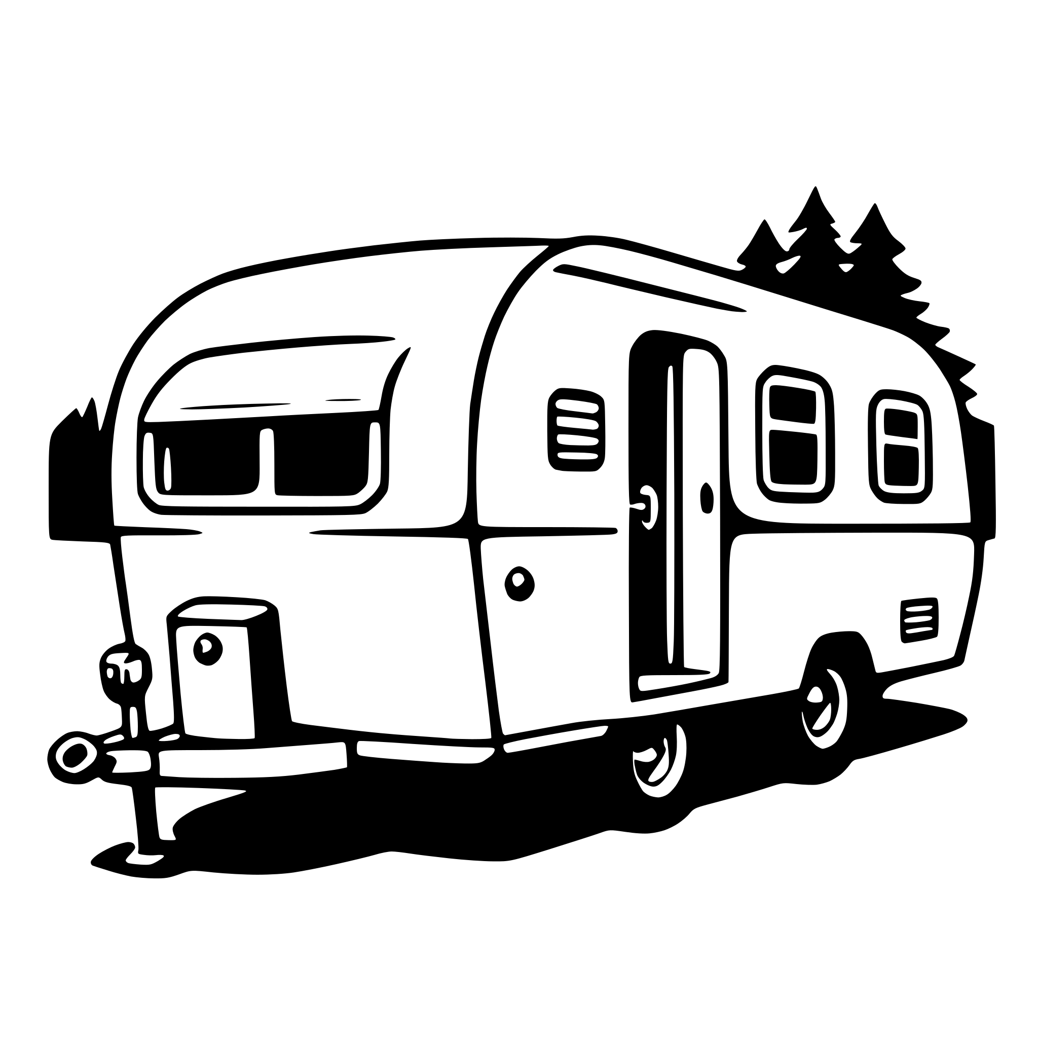 AI-generated SVG of 'caravan'