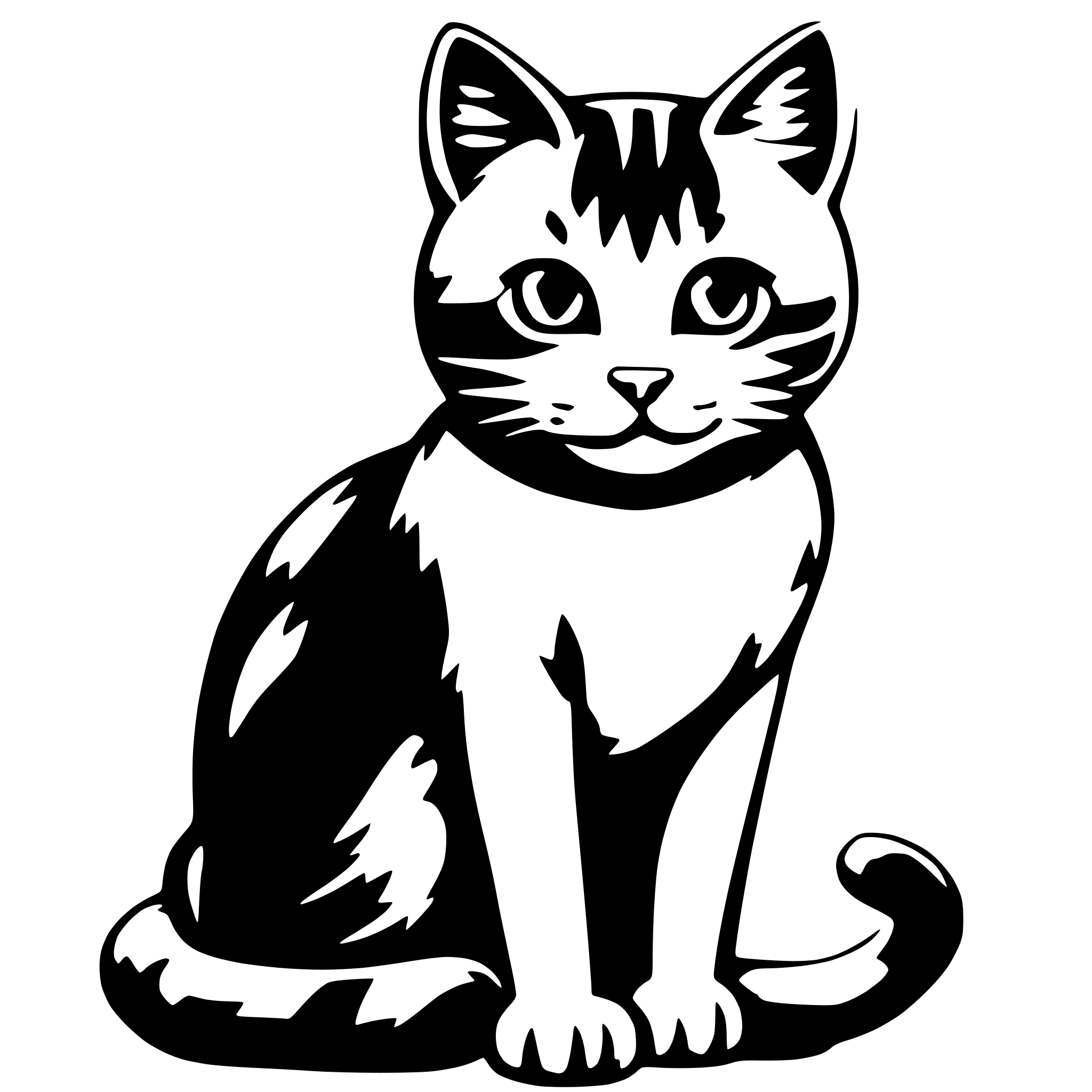 AI-generated SVG of a Cat