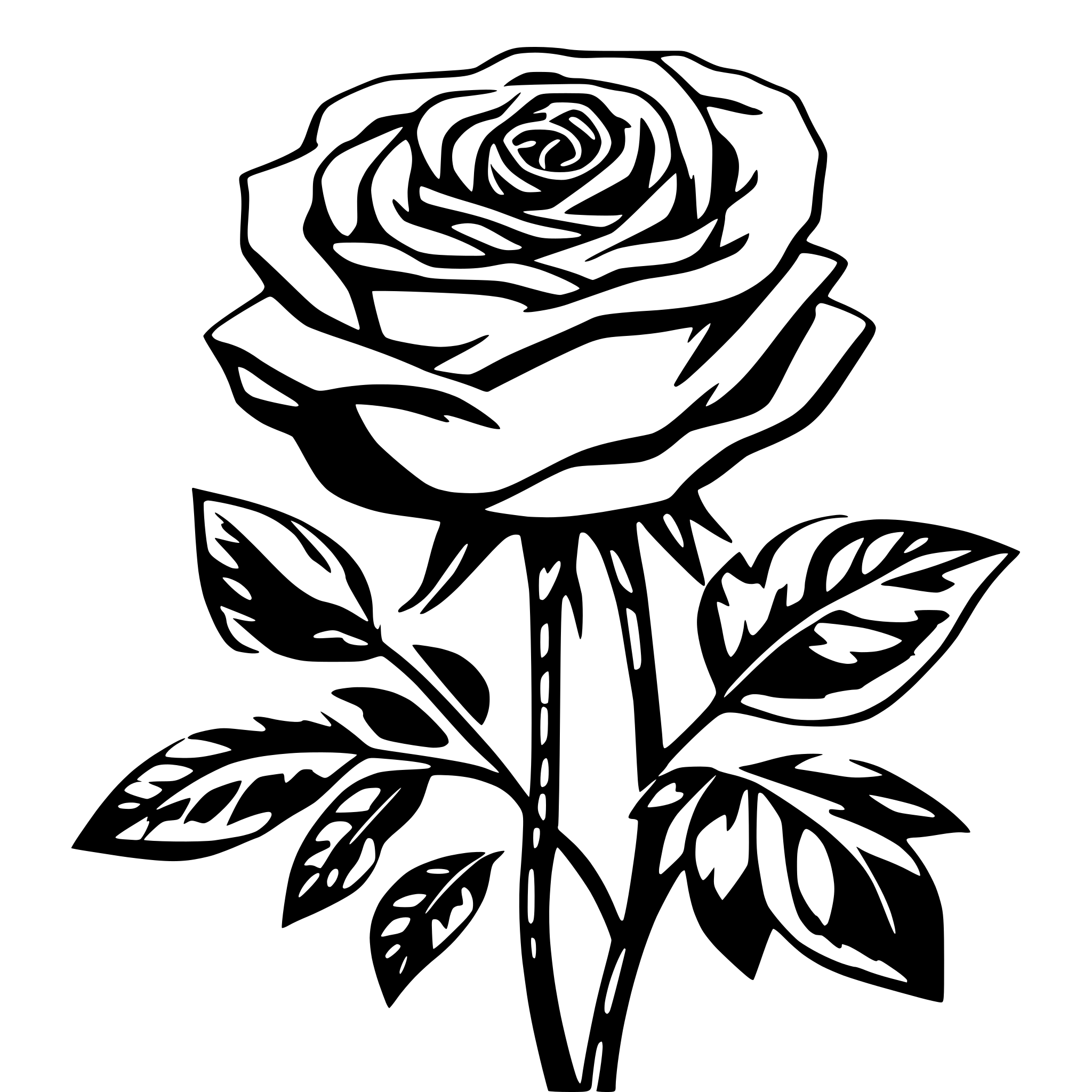 AI-generated SVG of 'crete a rose image'