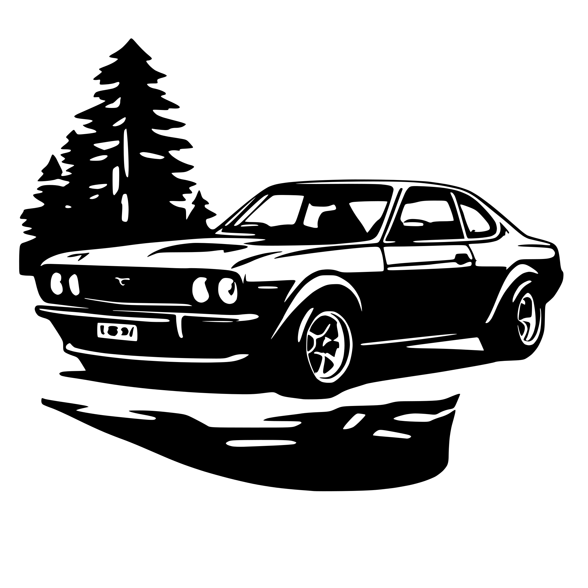 AI-generated SVG of 'mazda rx3'