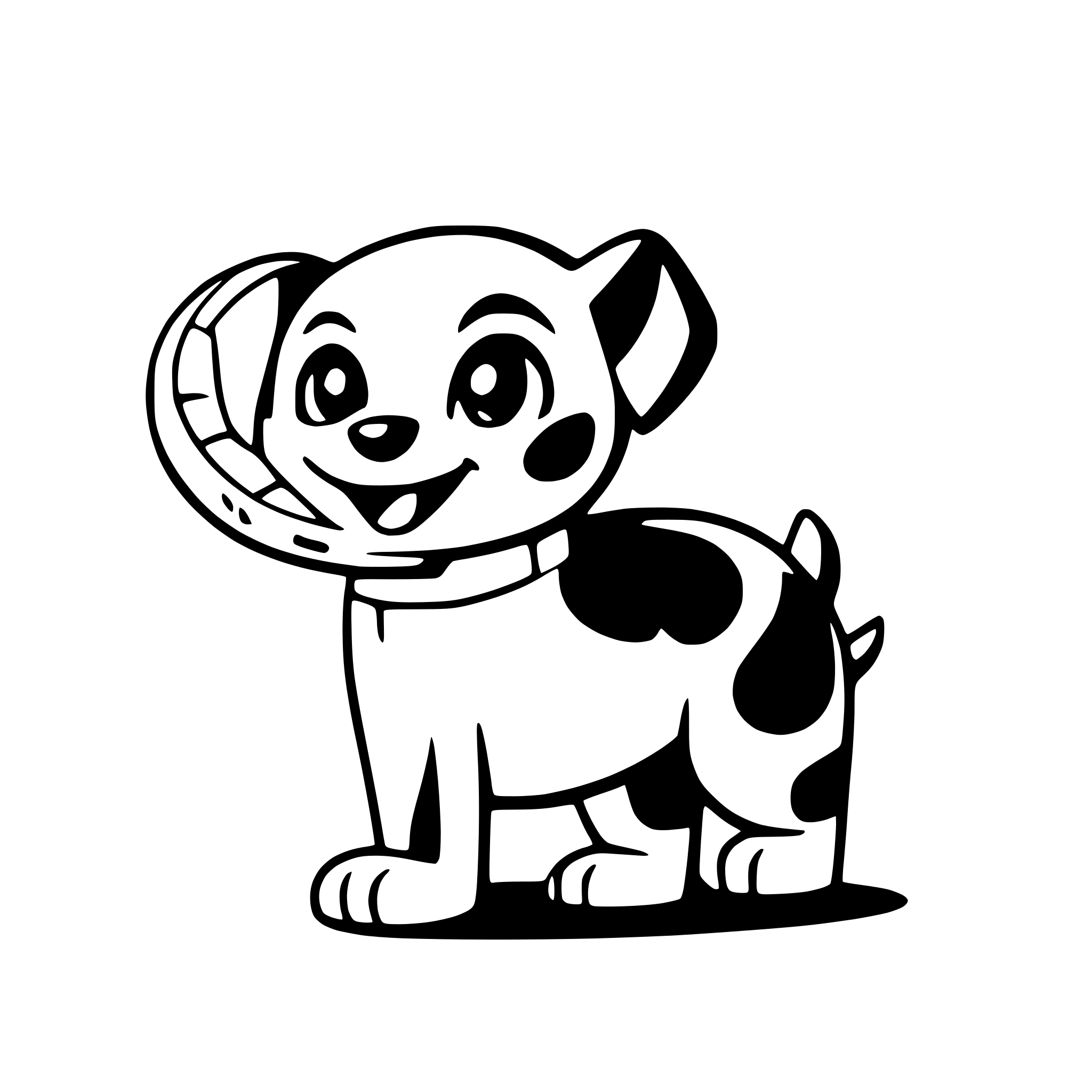 AI-generated SVG of 'a playful puppy with a frisbee'