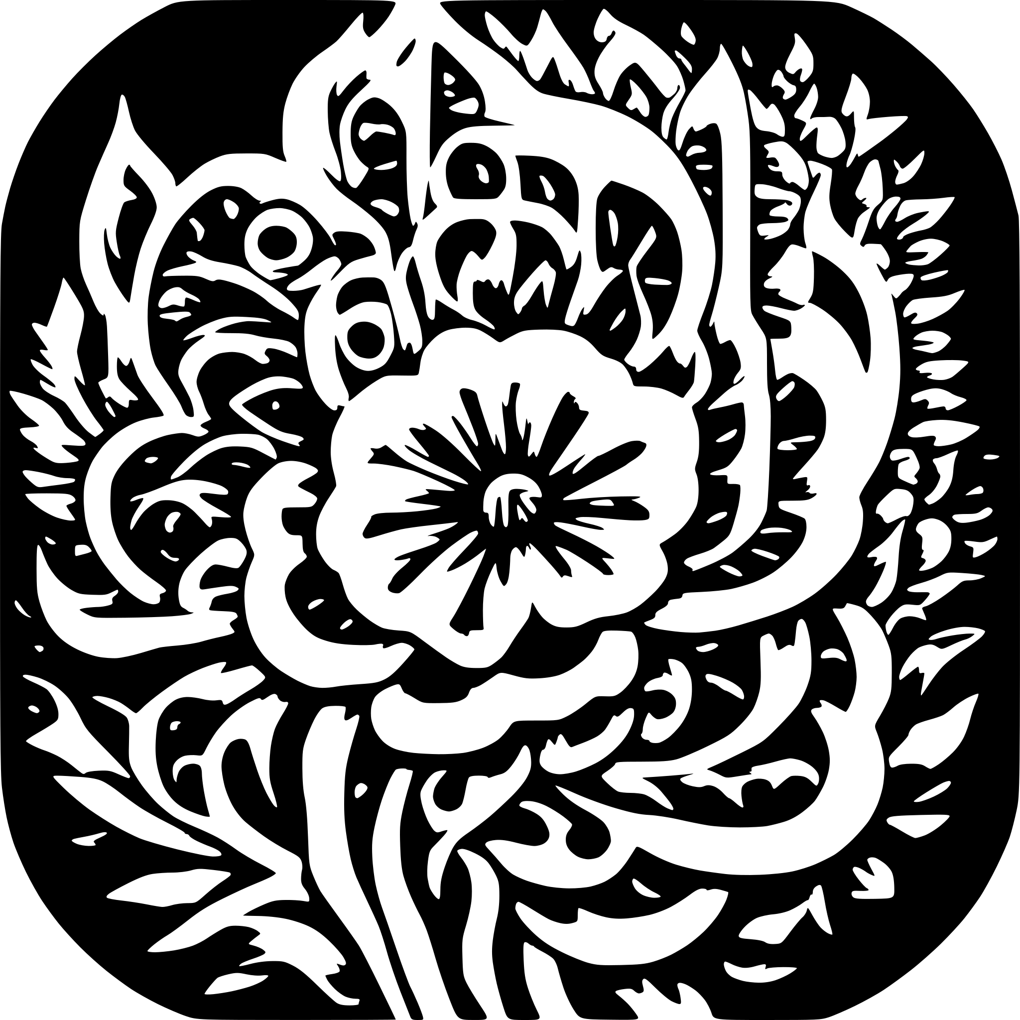 AI-generated SVG of a pravítko a kružítko