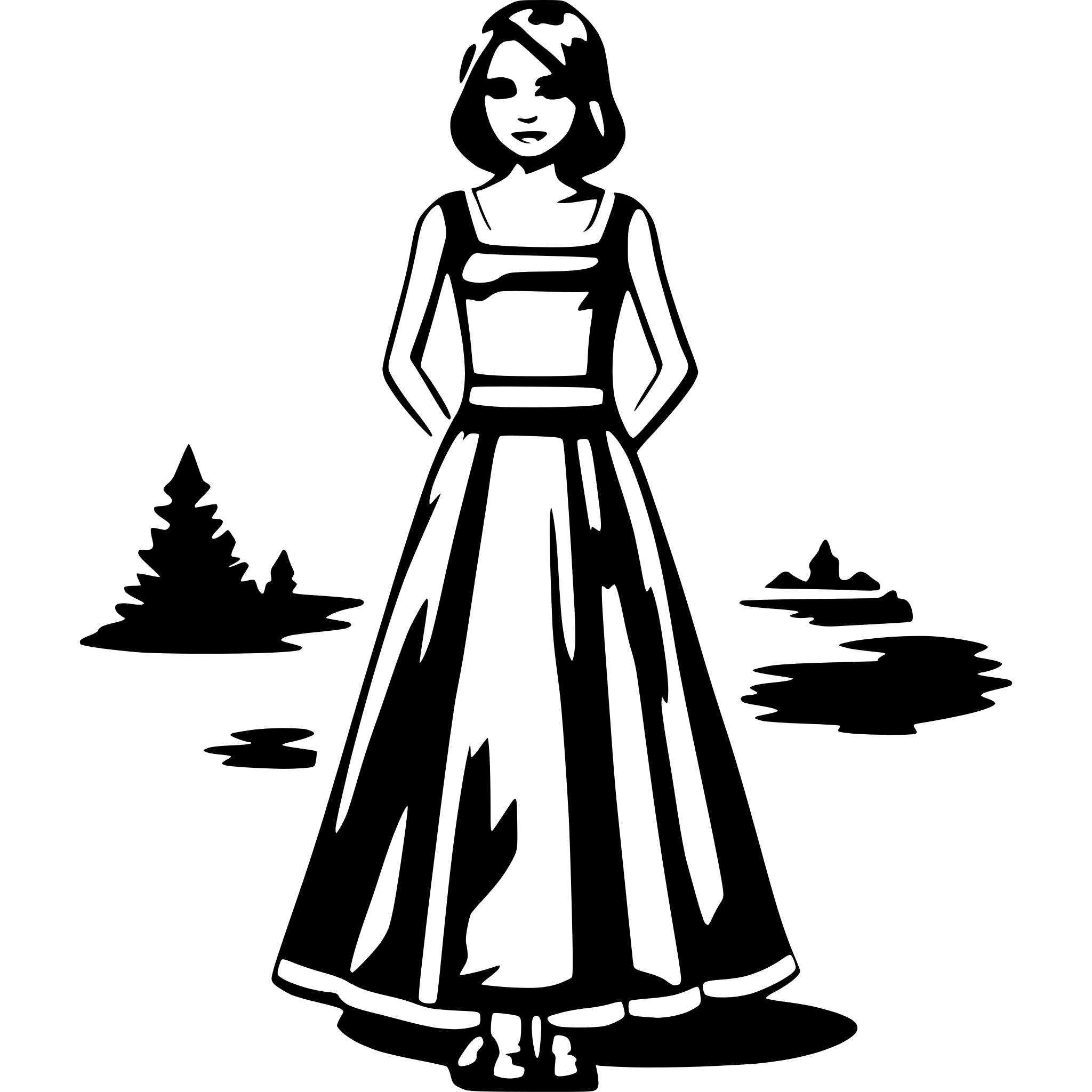 AI-generated SVG of a dress solid