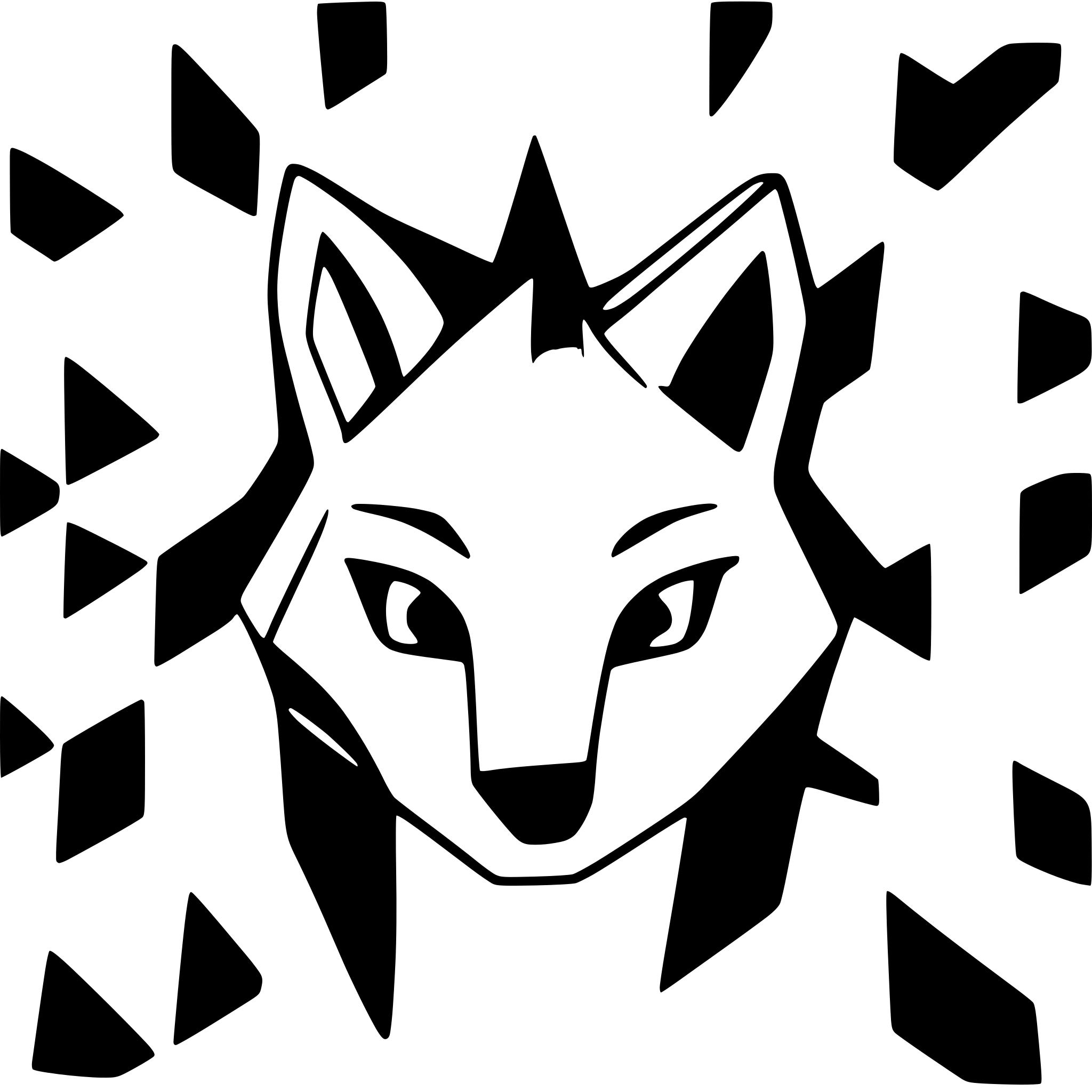 AI-generated SVG of a geometric fox