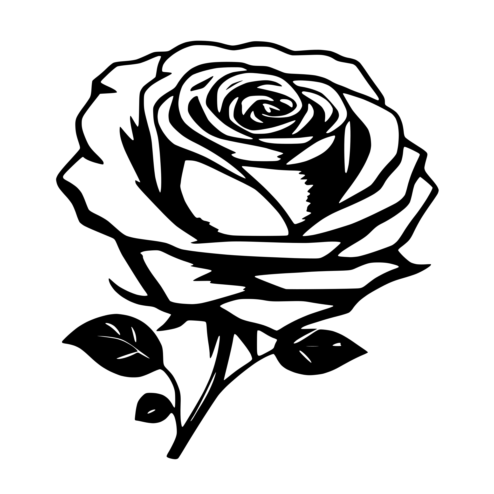 AI-generated SVG of a generate me a simple elegant rose head, no stem