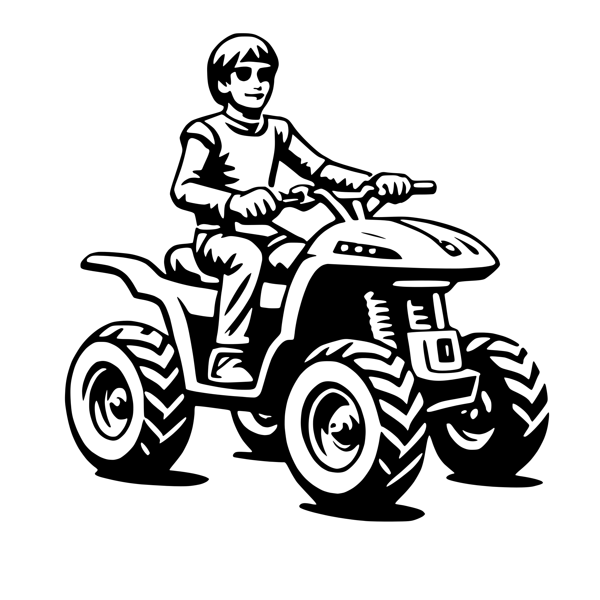 AI-generated SVG of 'quad bike'