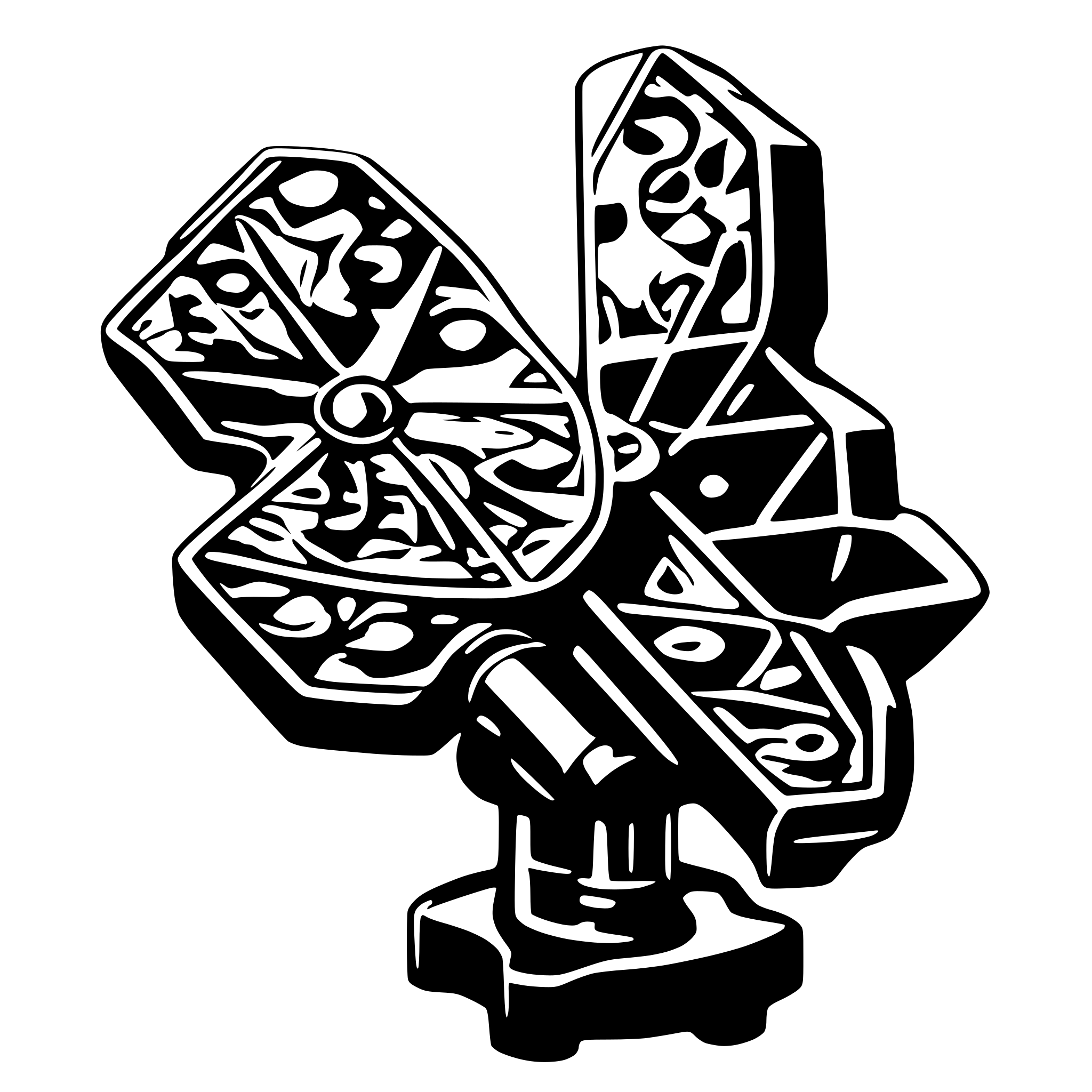 AI-generated SVG of a polarized light microscopy