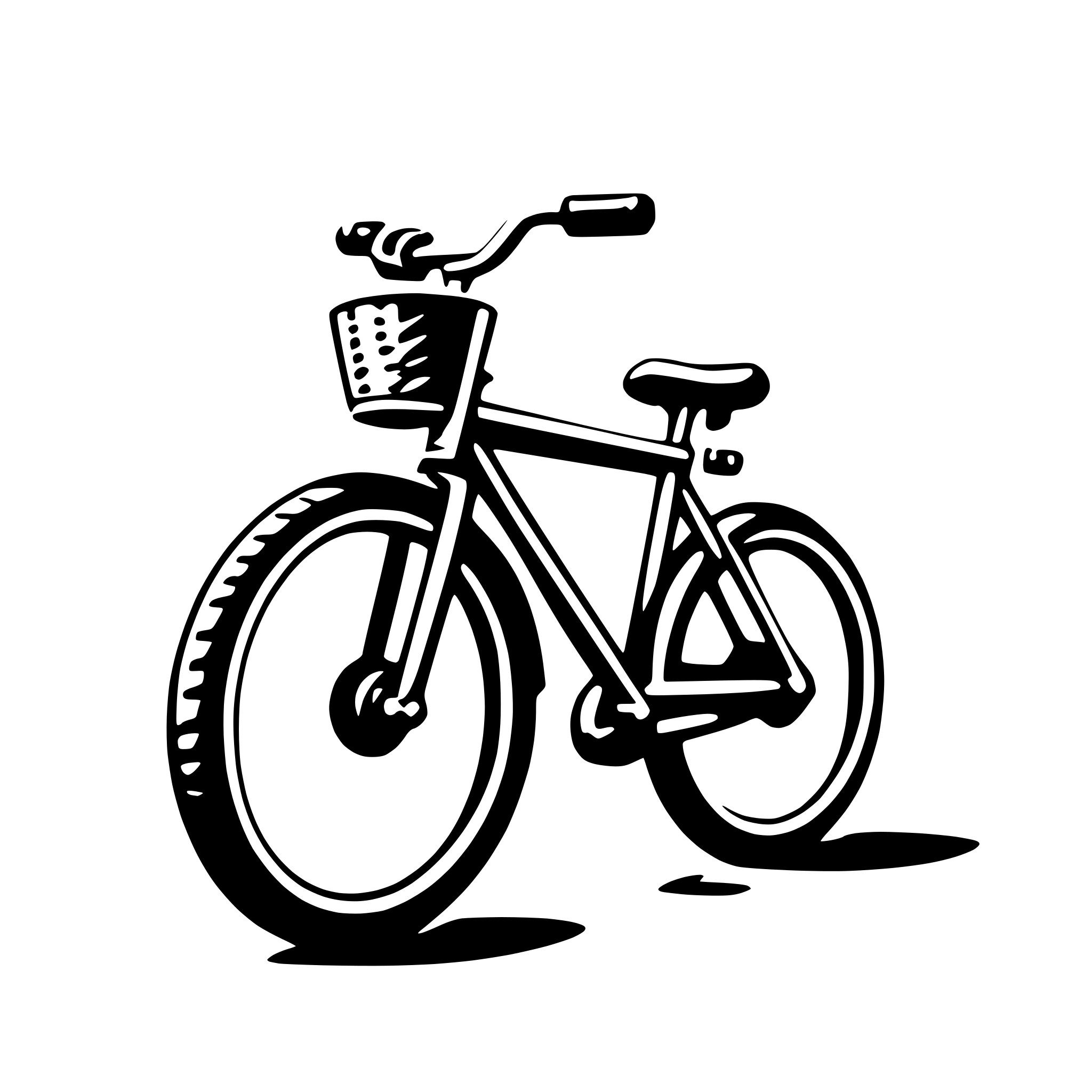 AI-generated SVG of 'bicycle'