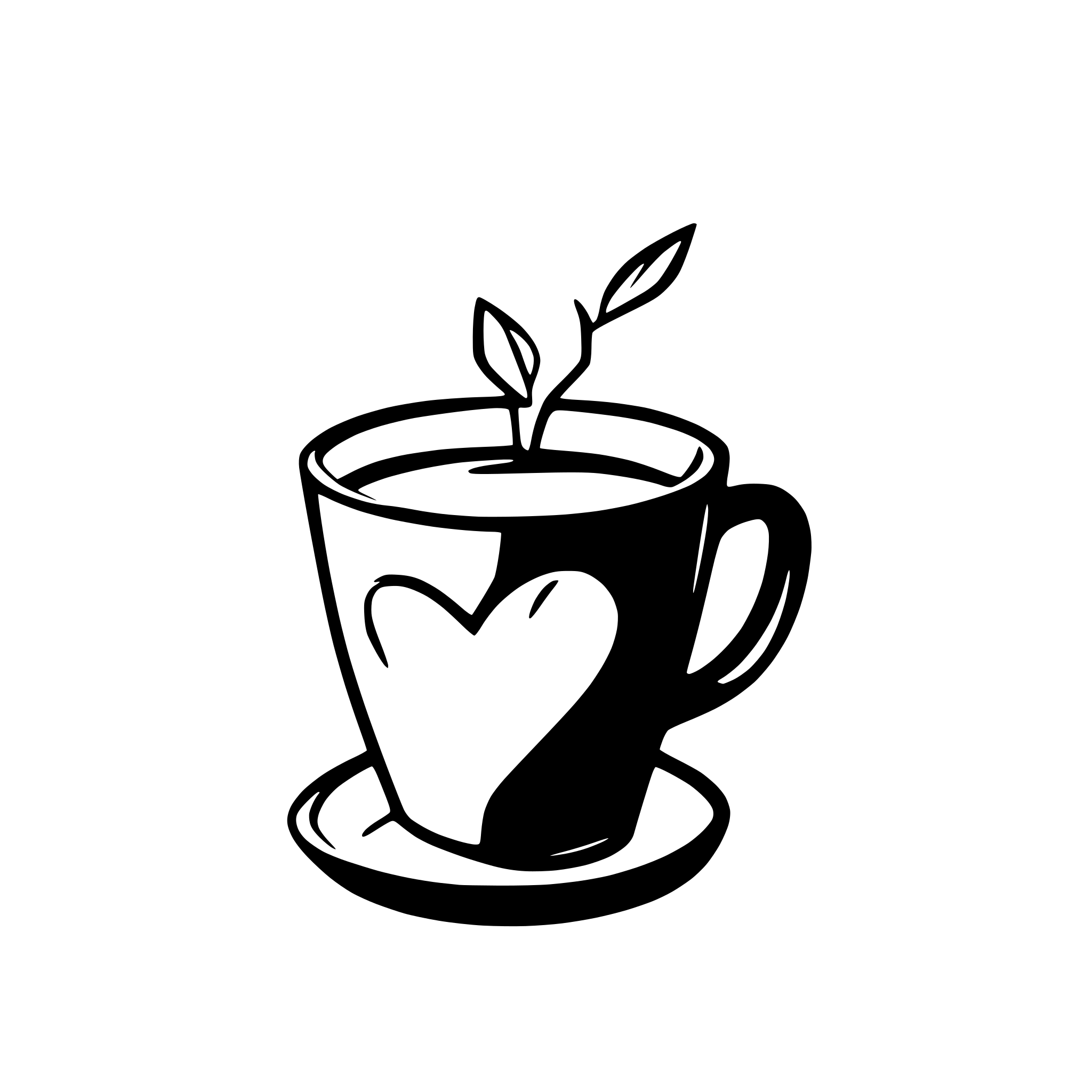 AI-generated SVG of 'a coffe cup with heart'