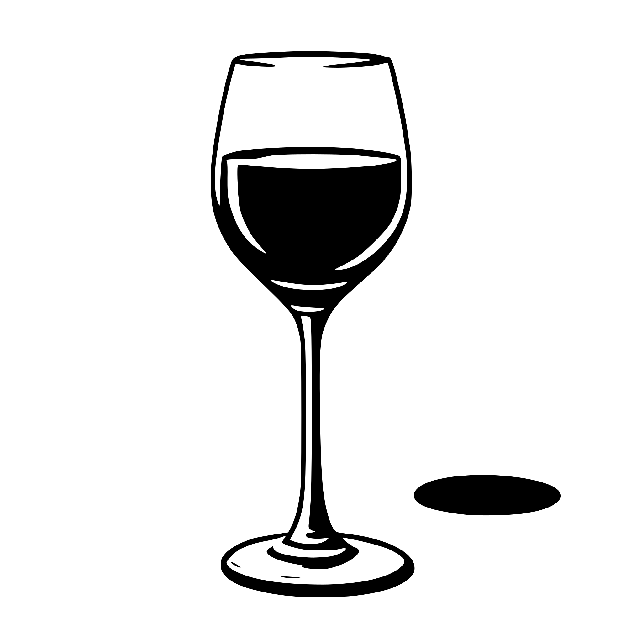 AI-generated SVG of a wine glass