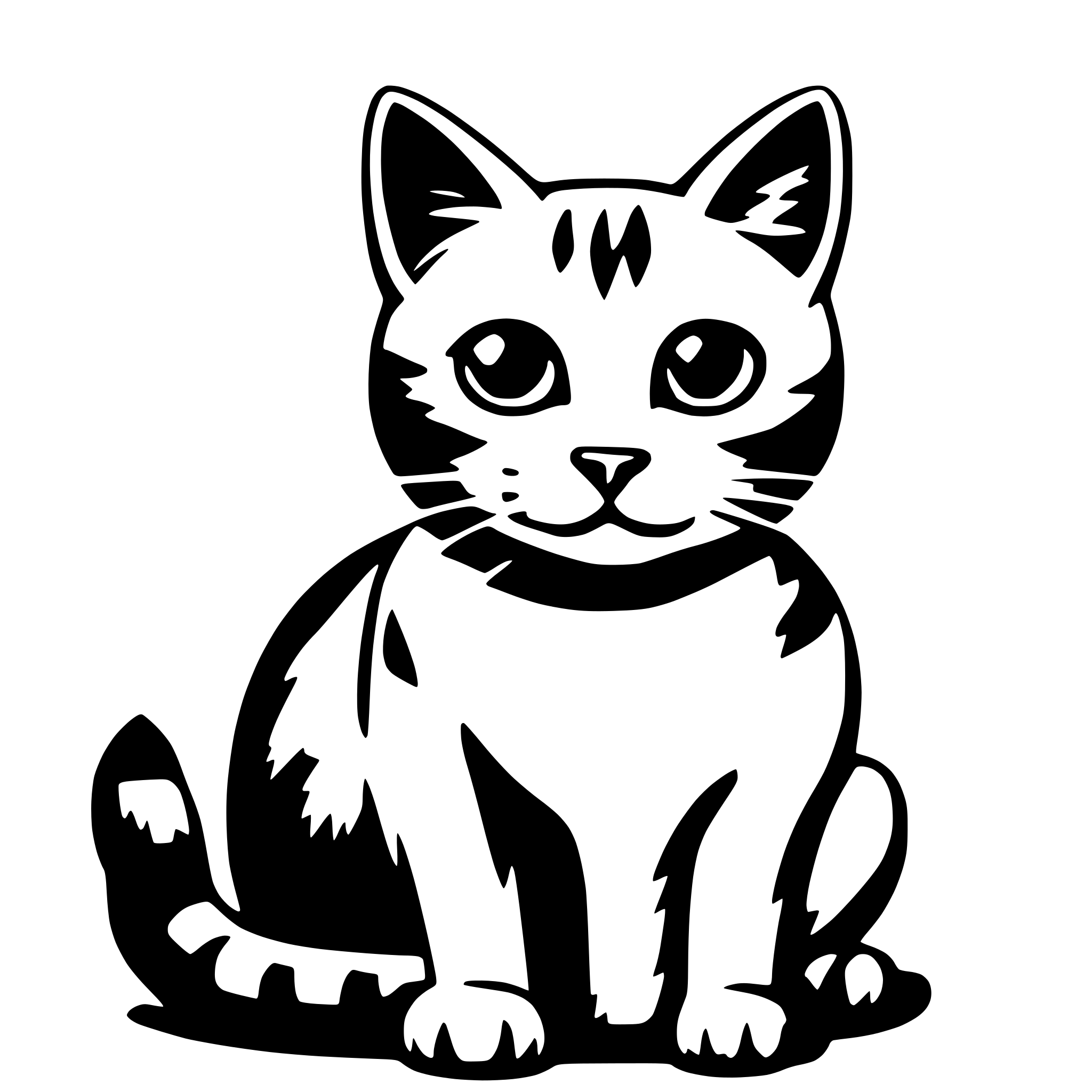 AI-generated SVG of 'cat'