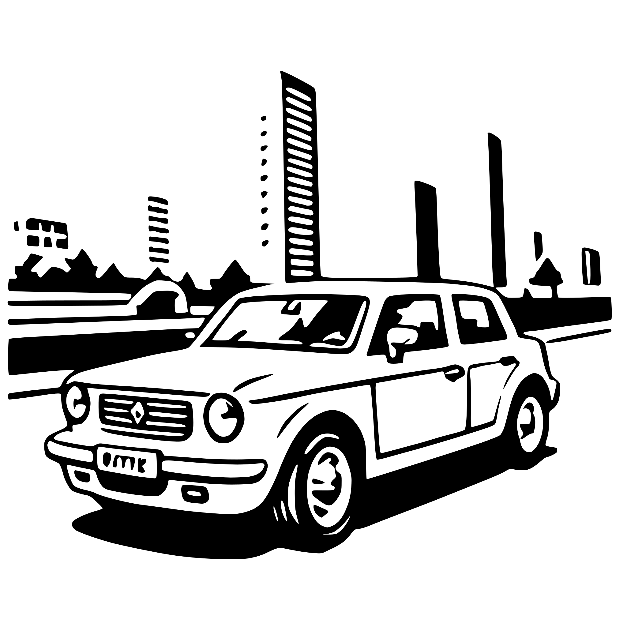 AI-generated SVG of 'city car'