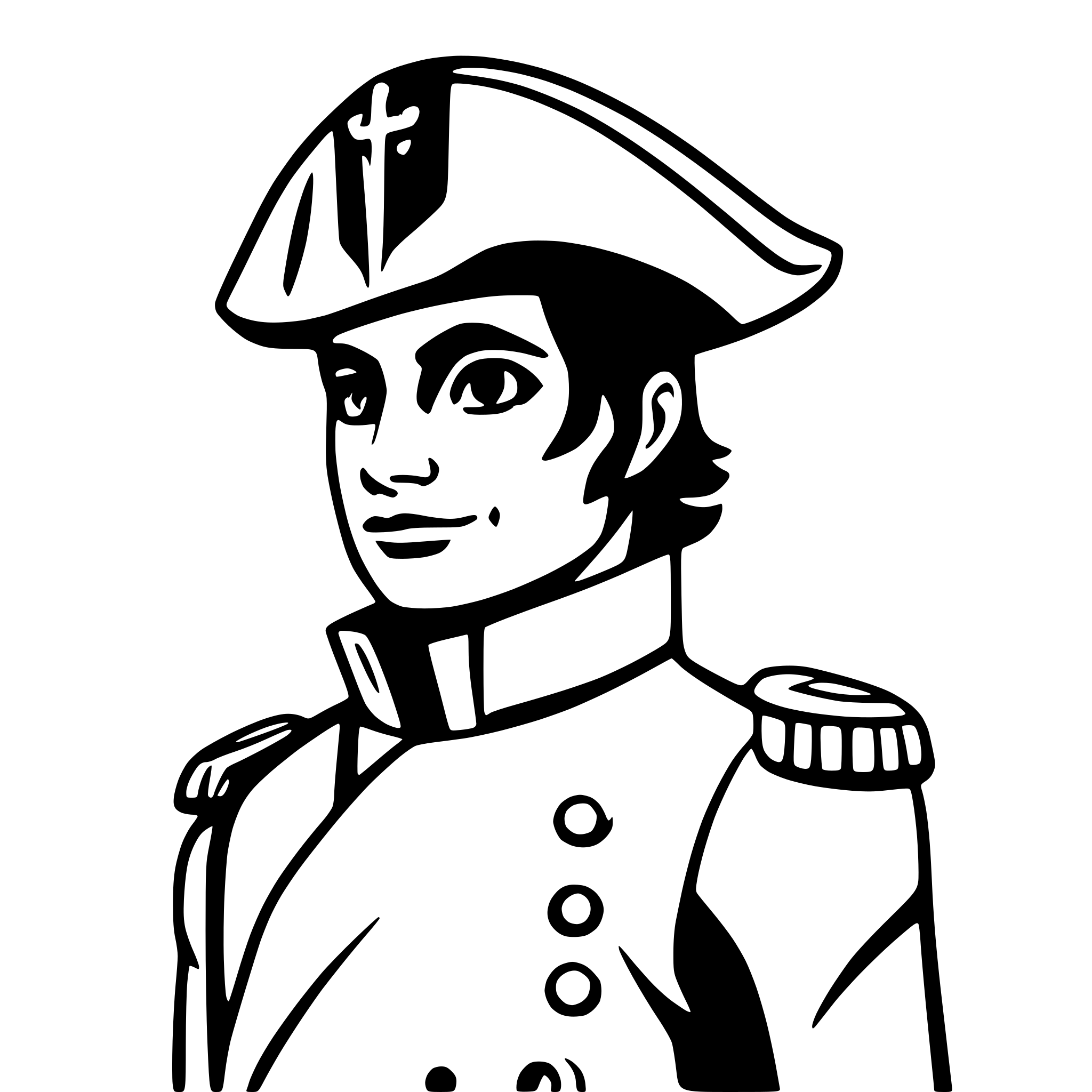 AI-generated SVG of a napoleon bonaparte full-heigh