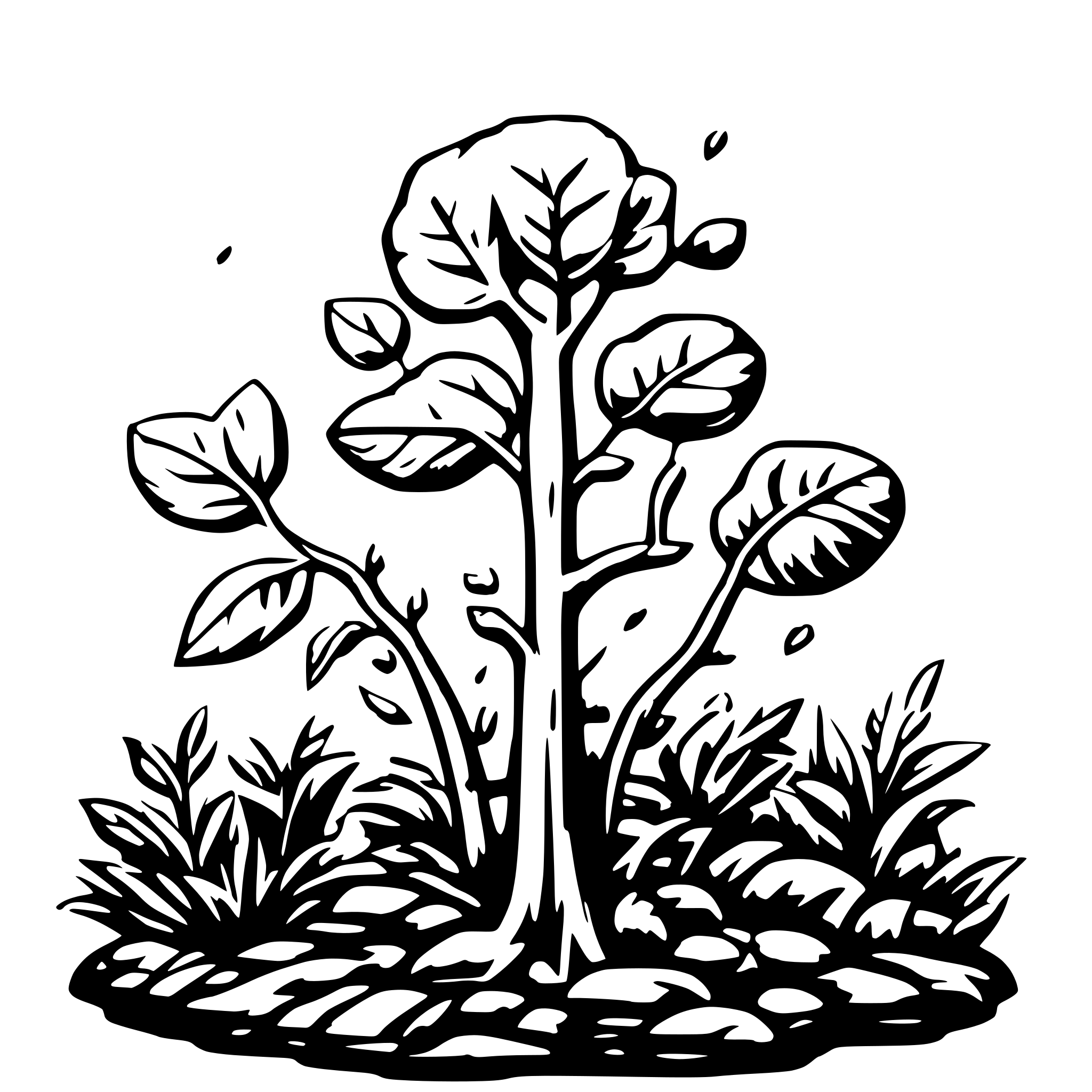 AI-generated SVG of 'rhizosphere of plants'