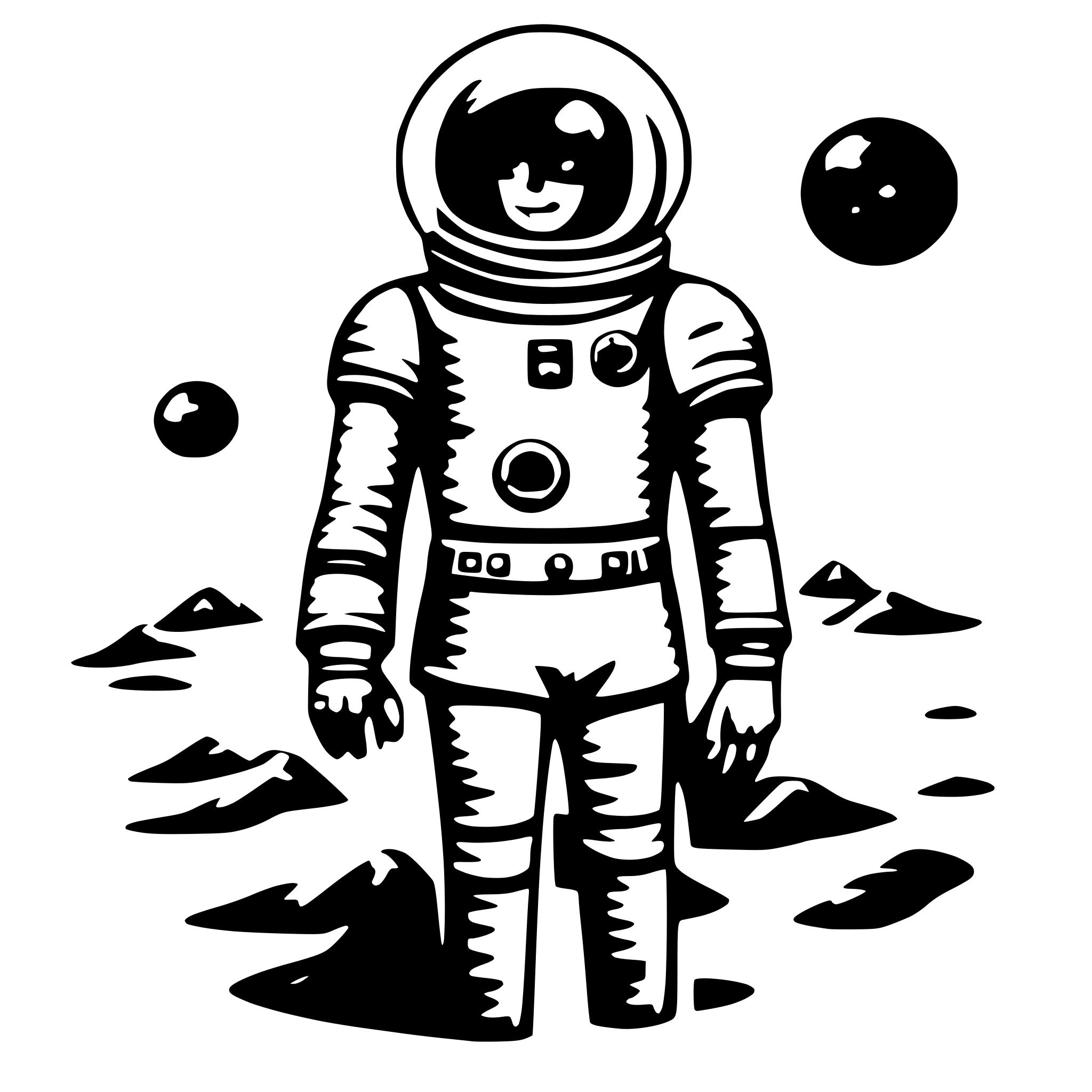 AI-generated SVG of 'Spaceman'