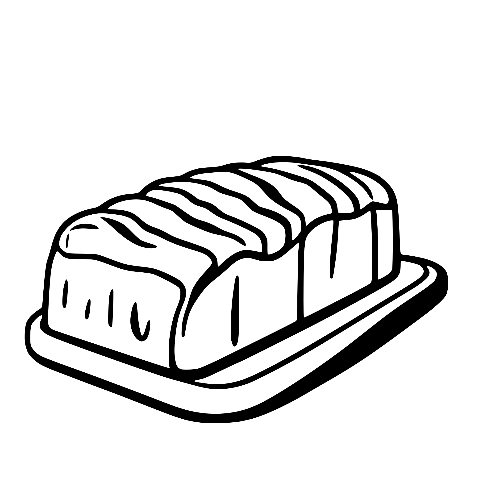 AI-generated SVG of a simple bread line