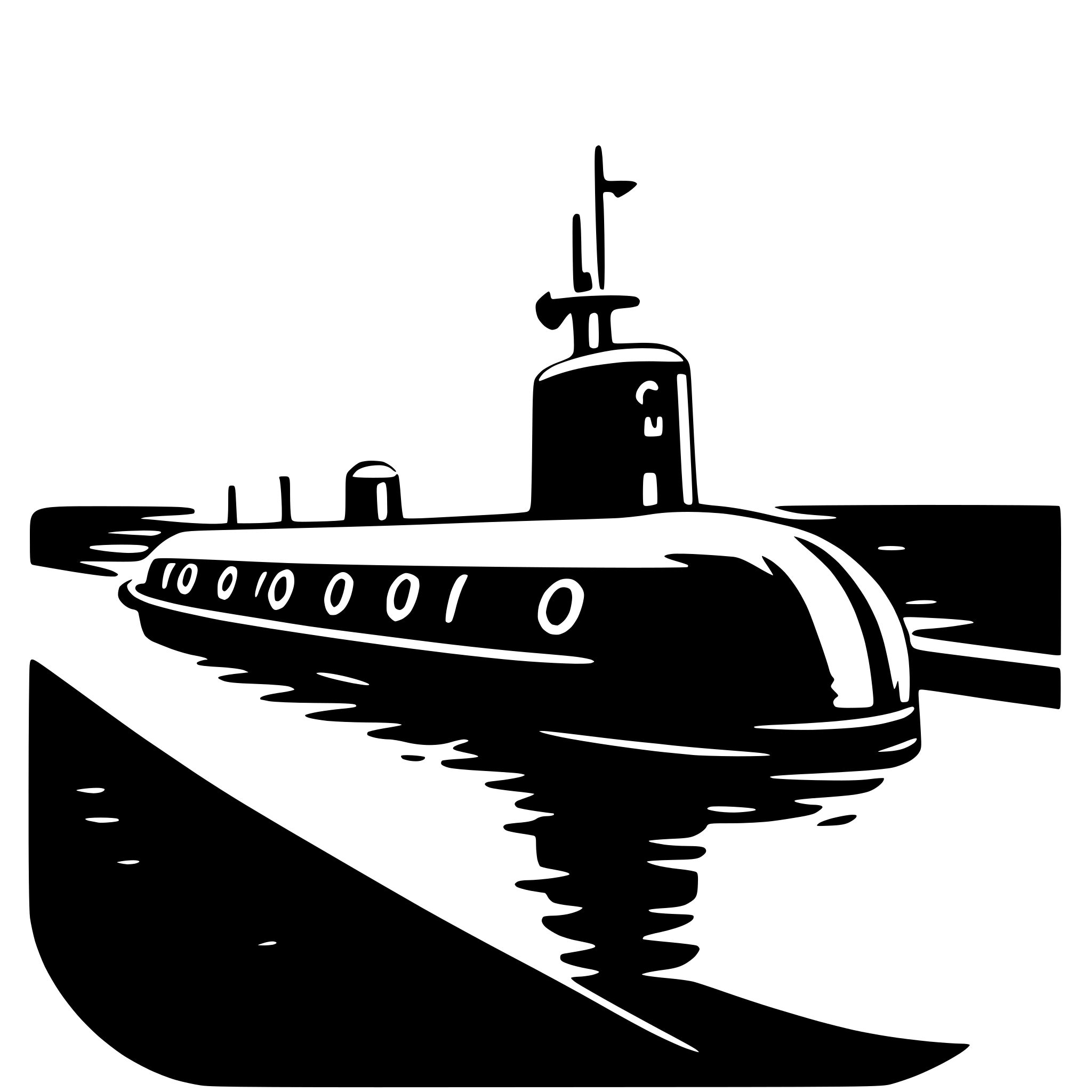 AI-generated SVG of a submarine