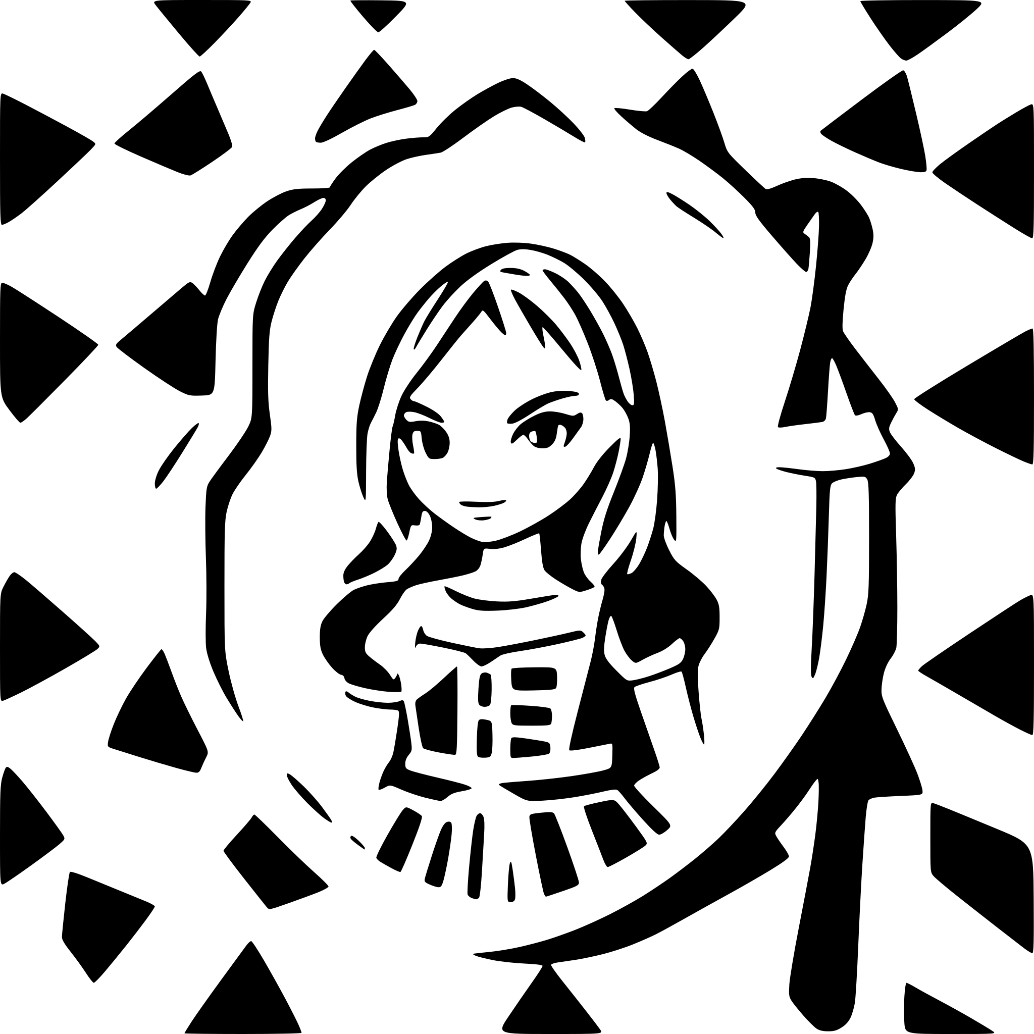 AI-generated SVG of a alice in wonderland knight